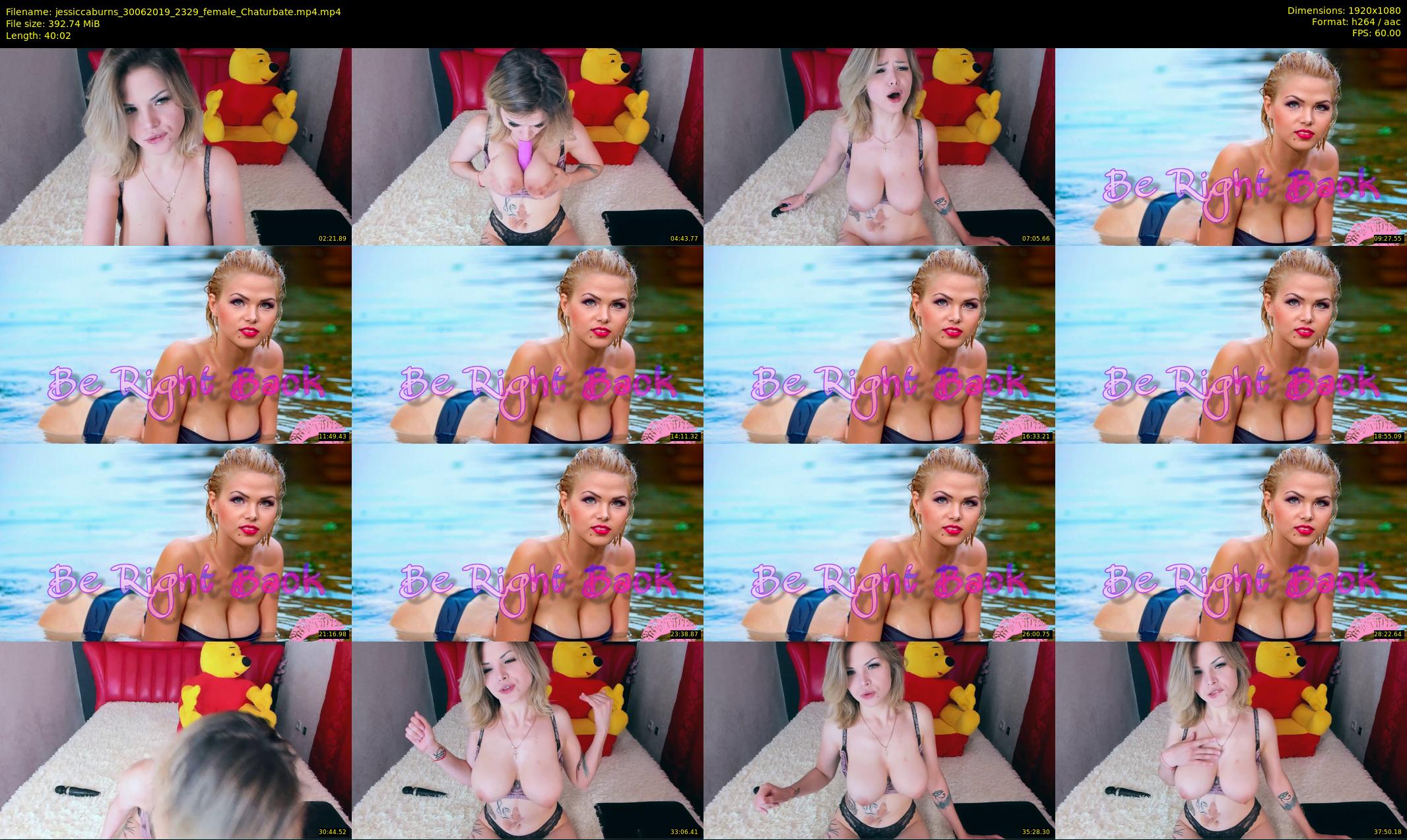 jessiccaburns — 41 minute Chaturbate female cam show recording, 1080p, Jun 30, 2019