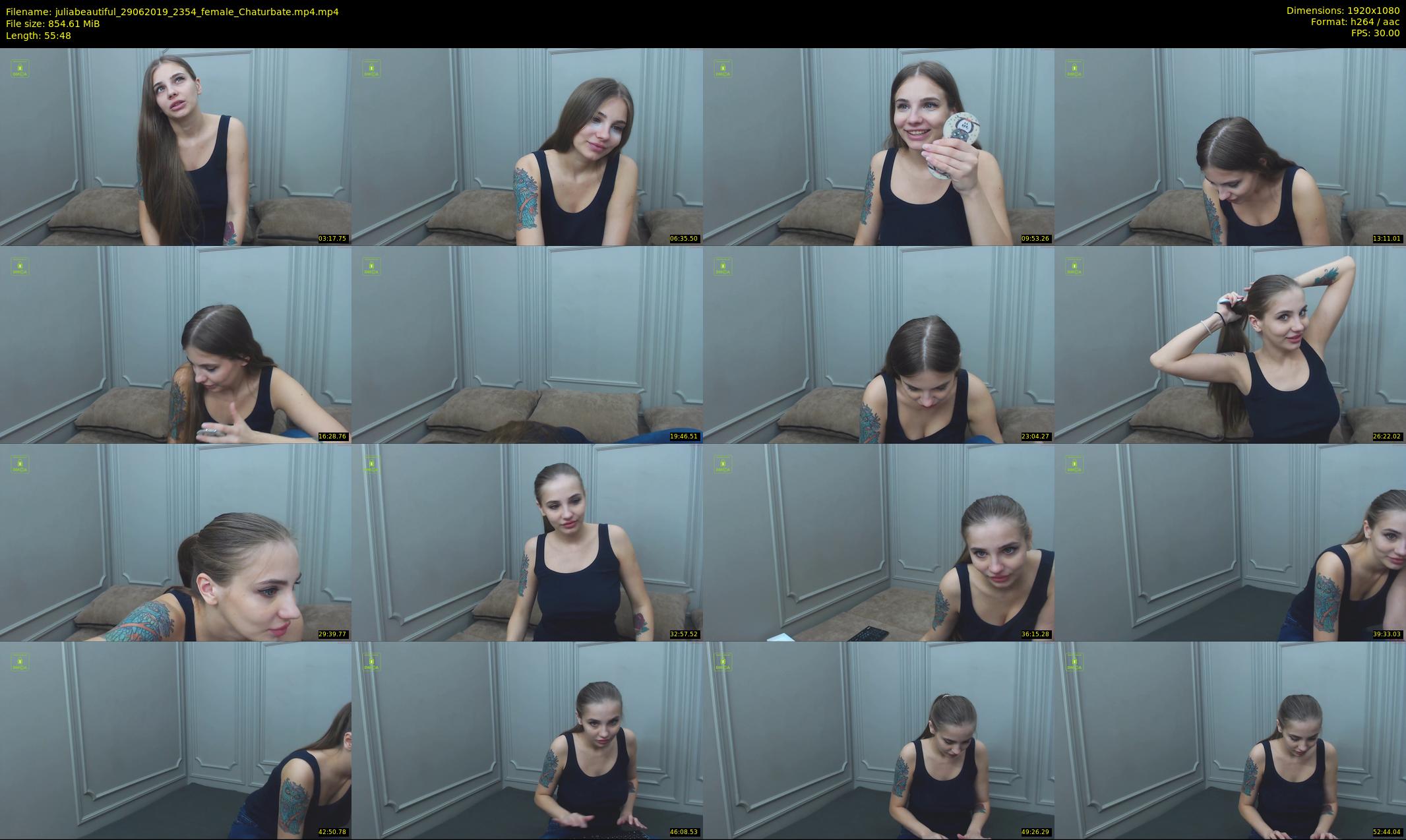 juliabeautiful — 56 minute Chaturbate female cam show recording, 1080p, Jun 29, 2019