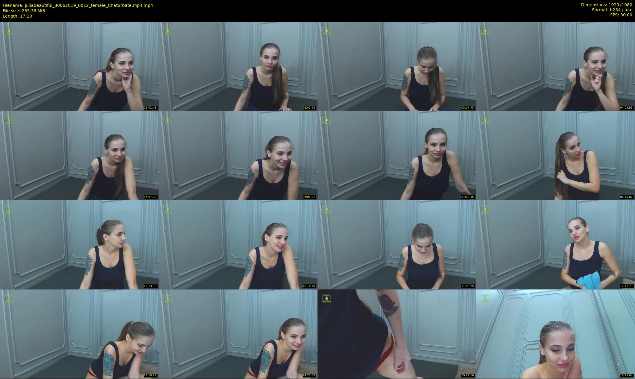 juliabeautiful — 18 minute Chaturbate female cam show recording, 1080p, Jun 30, 2019