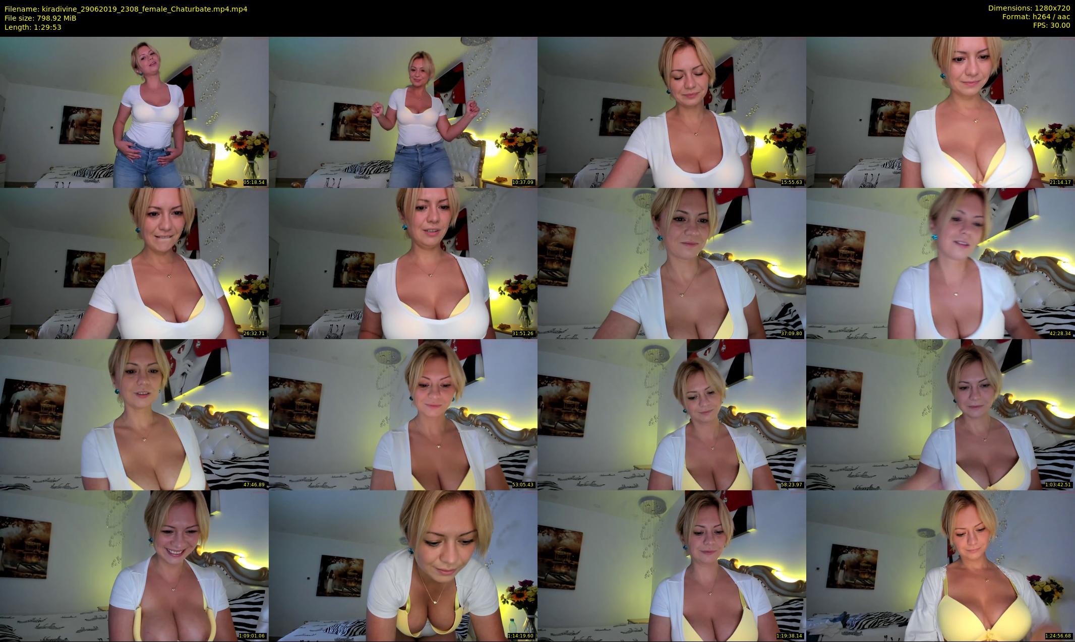 kiradivine — 90 minute Chaturbate female cam show recording, 720p, Jun 29, 2019