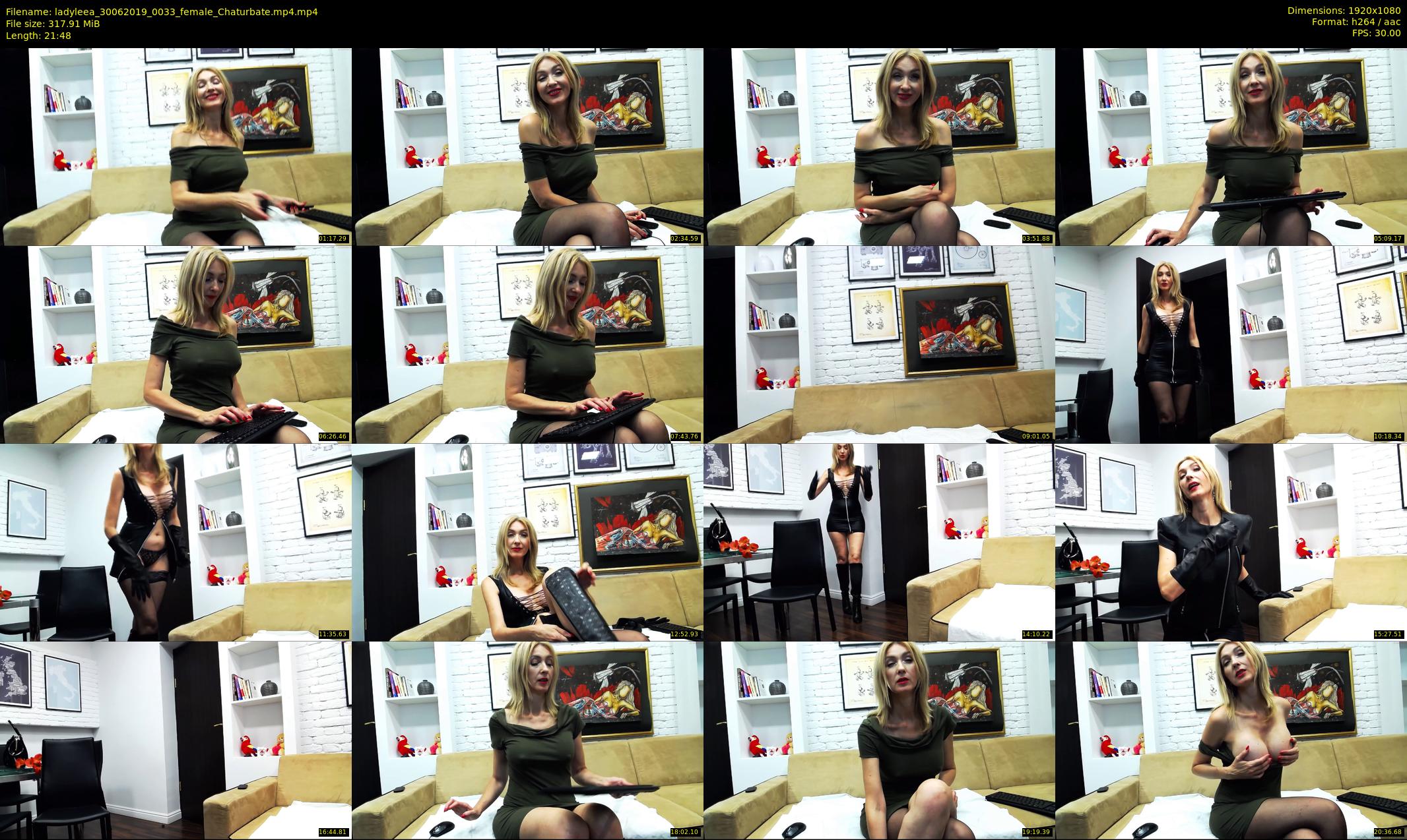 ladyleea — 22 minute Chaturbate female cam show recording, 1080p, Jun 30, 2019