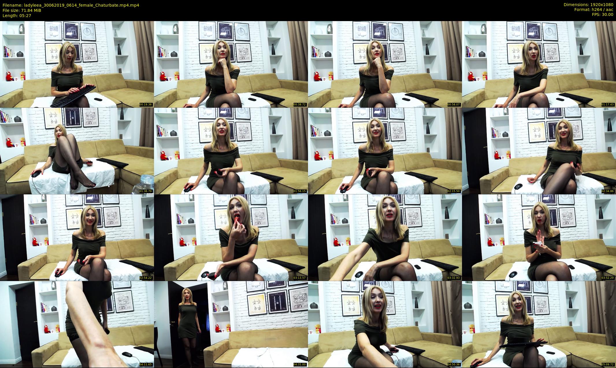 ladyleea — 6 minute Chaturbate female cam show recording, 1080p, Jun 30, 2019