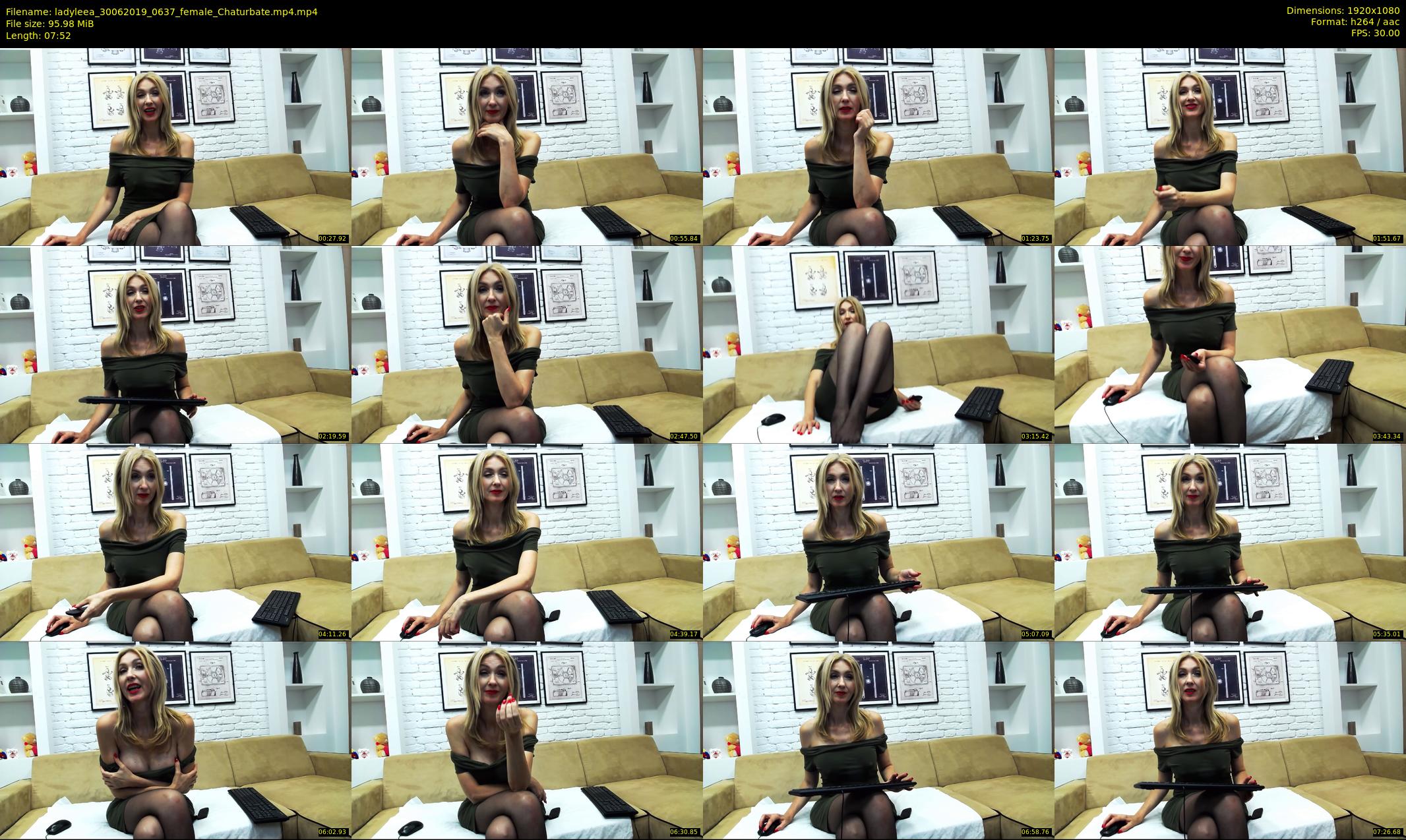 ladyleea — 8 minute Chaturbate female cam show recording, 1080p, Jun 30, 2019