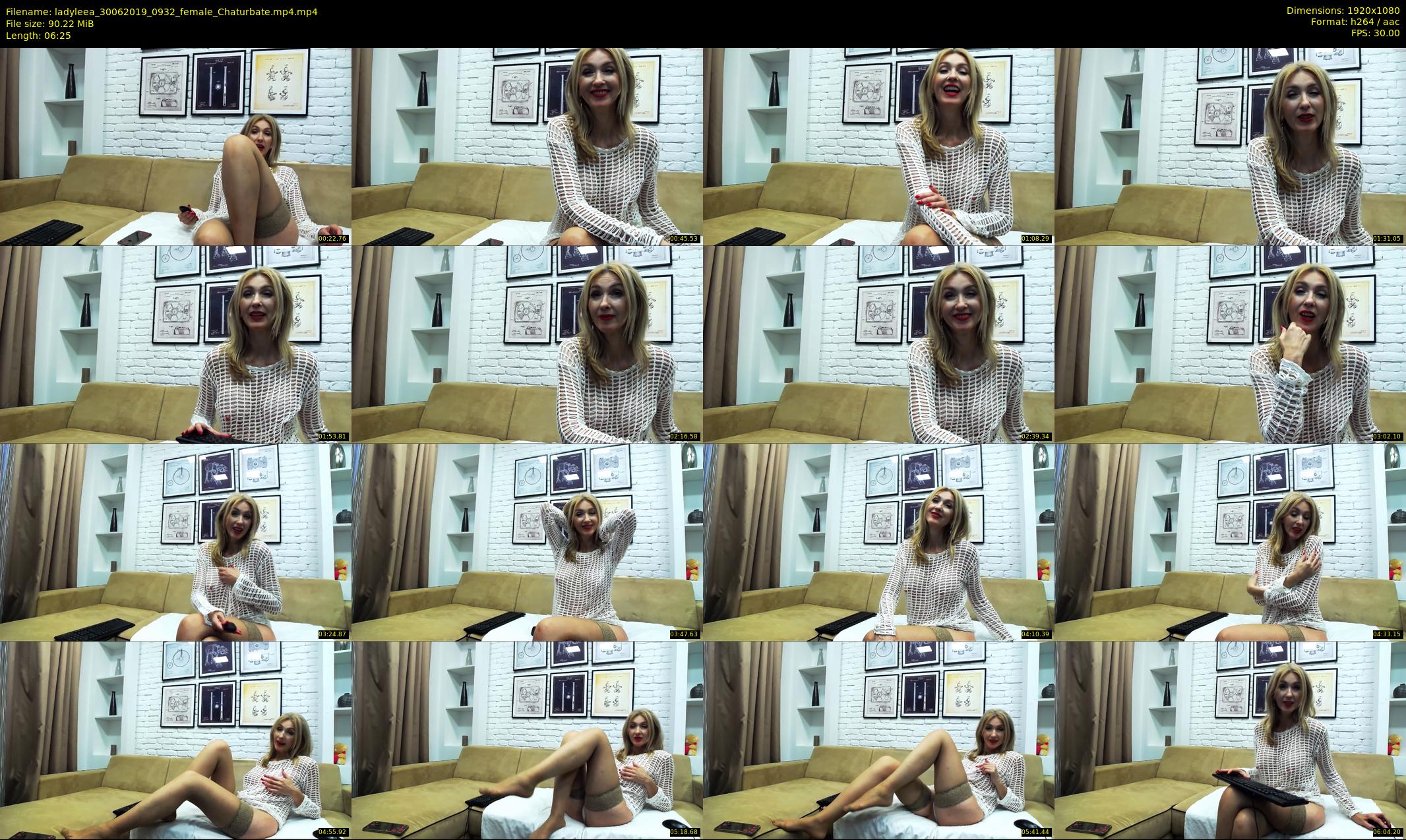 ladyleea — 7 minute Chaturbate female cam show recording, 1080p, Jun 30, 2019