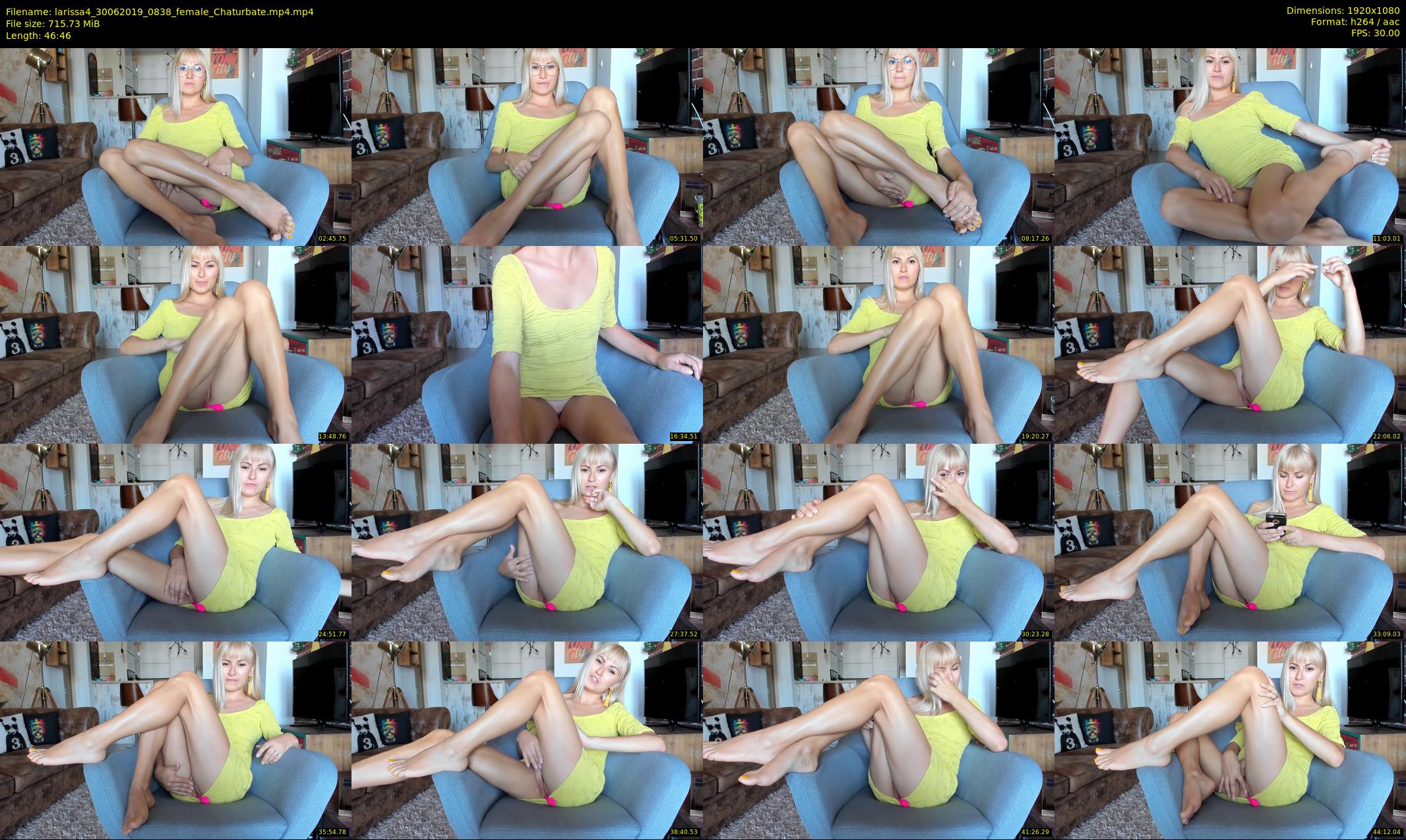 larissa4 — 47 minute Chaturbate female cam show recording, 1080p, Jun 30, 2019