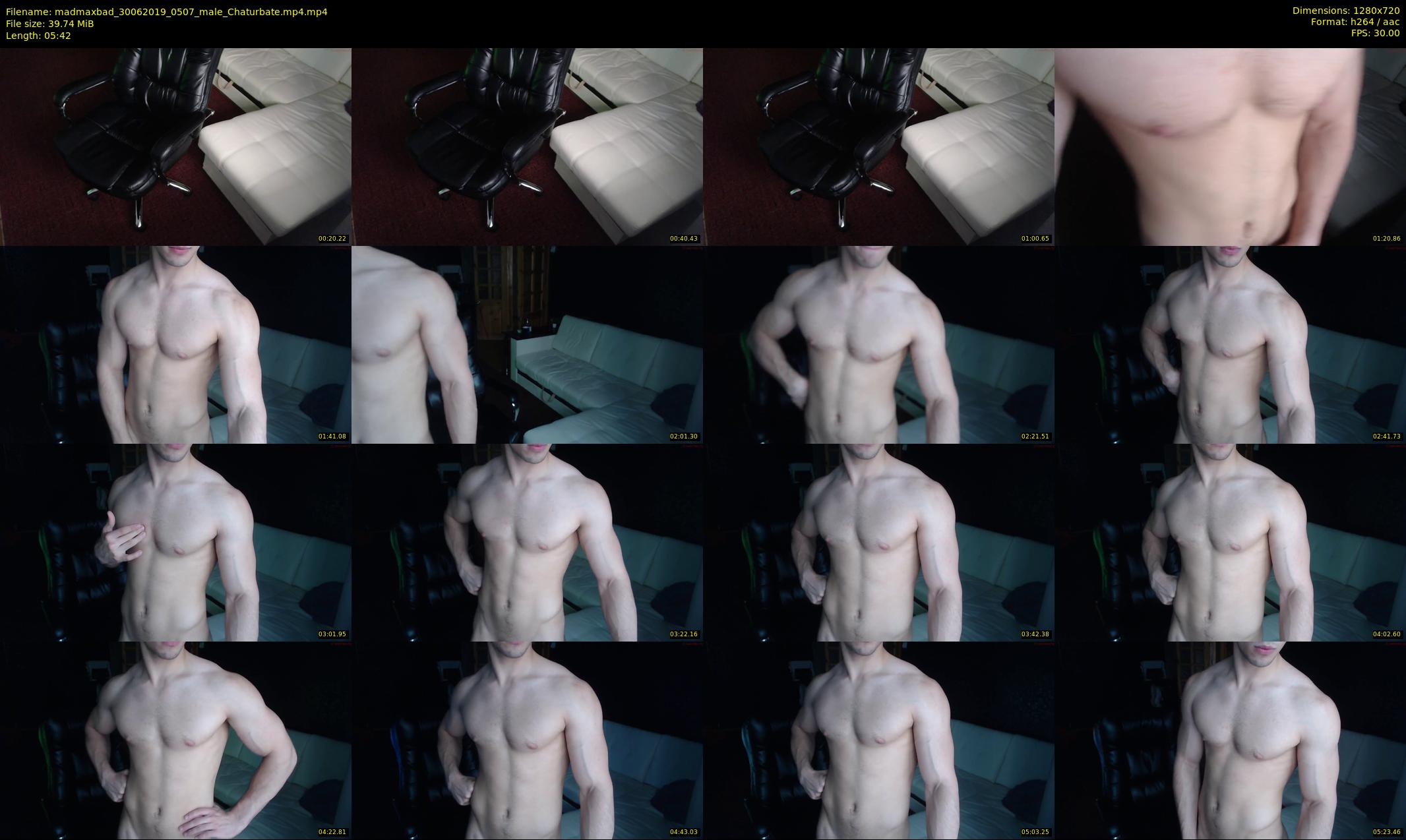 madmaxbad — 6 minute Chaturbate male cam show recording, 720p, Jun 30, 2019