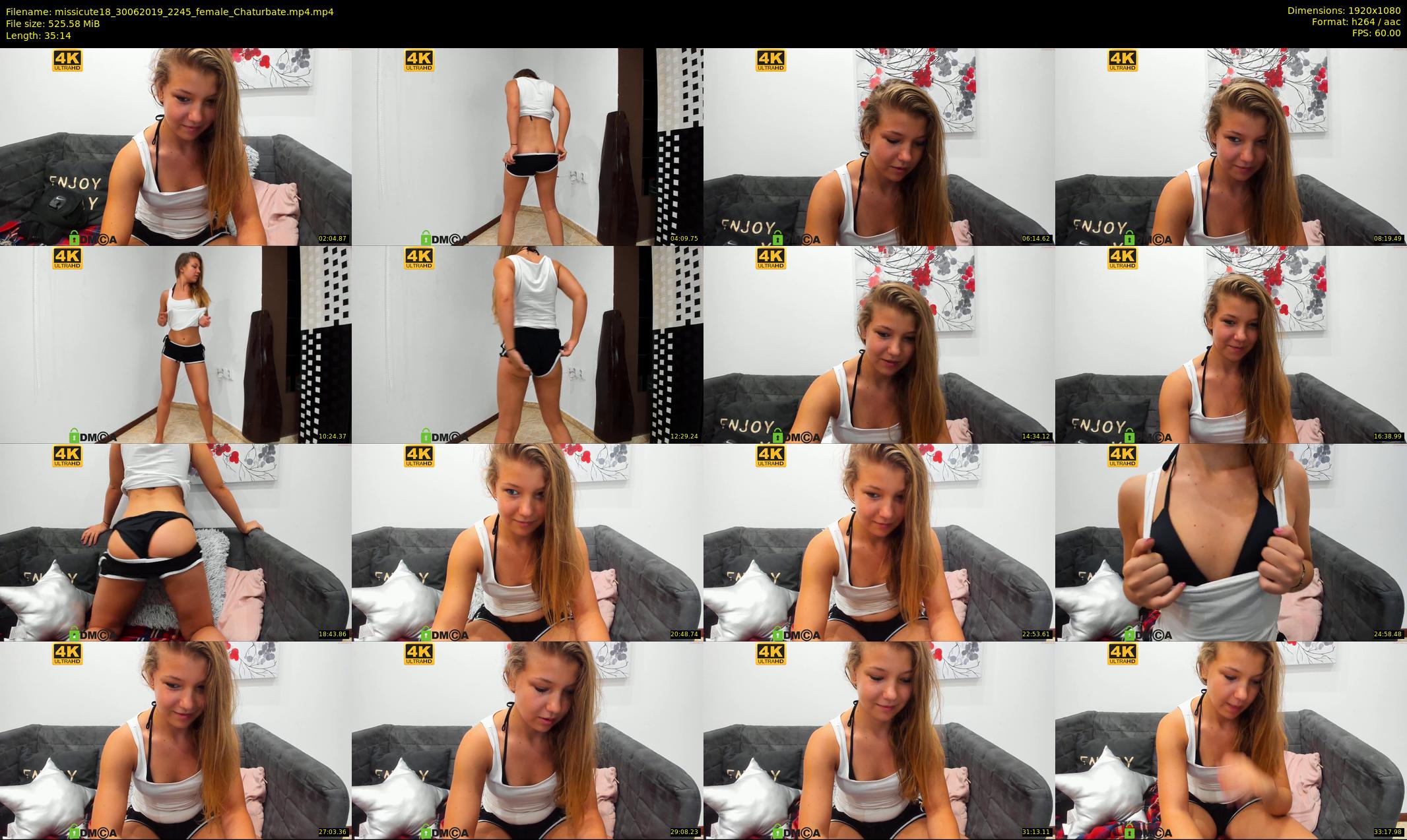 missicute18 — 36 minute Chaturbate female cam show recording, 1080p, Jun 30, 2019