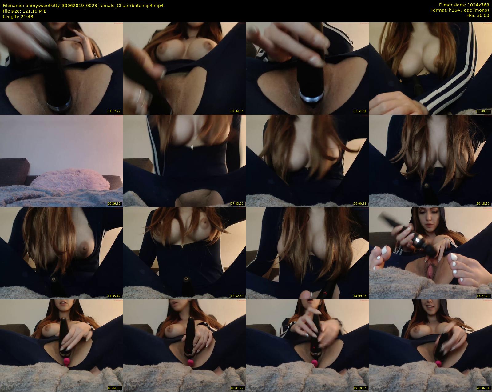 ohmysweetkitty — 22 minute Chaturbate female cam show recording, 720p, Jun 30, 2019