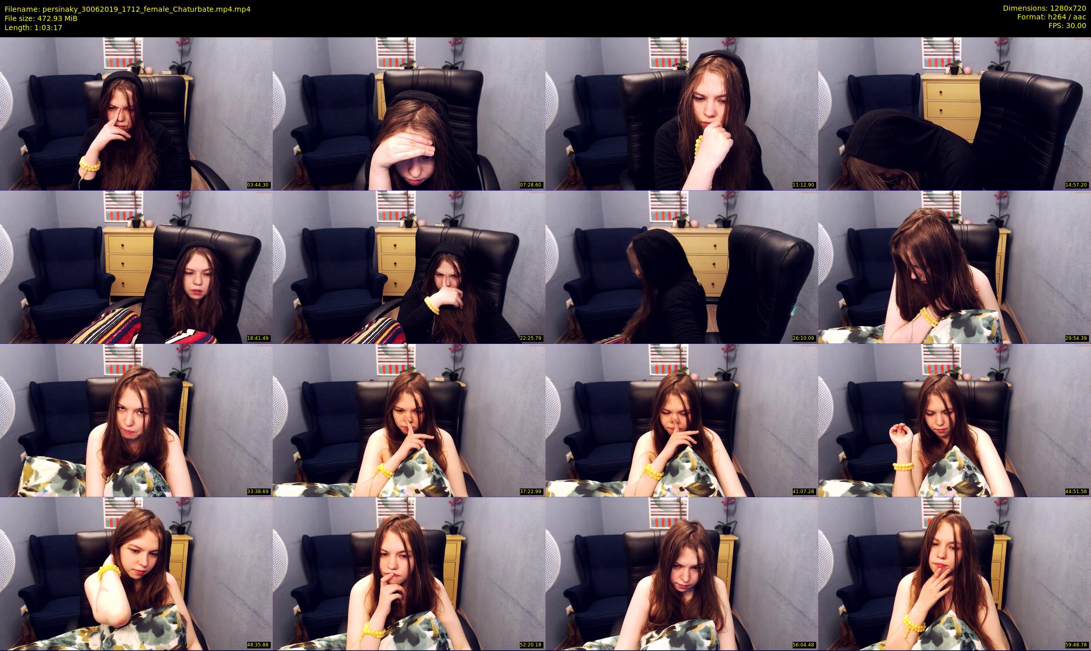 persinaky — 64 minute Chaturbate female cam show recording, 720p, Jun 30, 2019