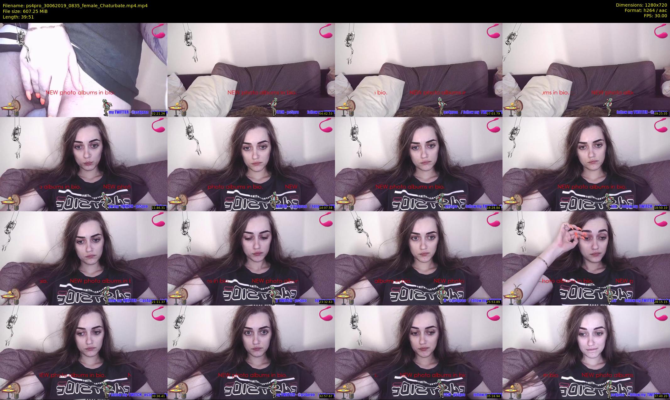ps4pro — 40 minute Chaturbate female cam show recording, 720p, Jun 30, 2019