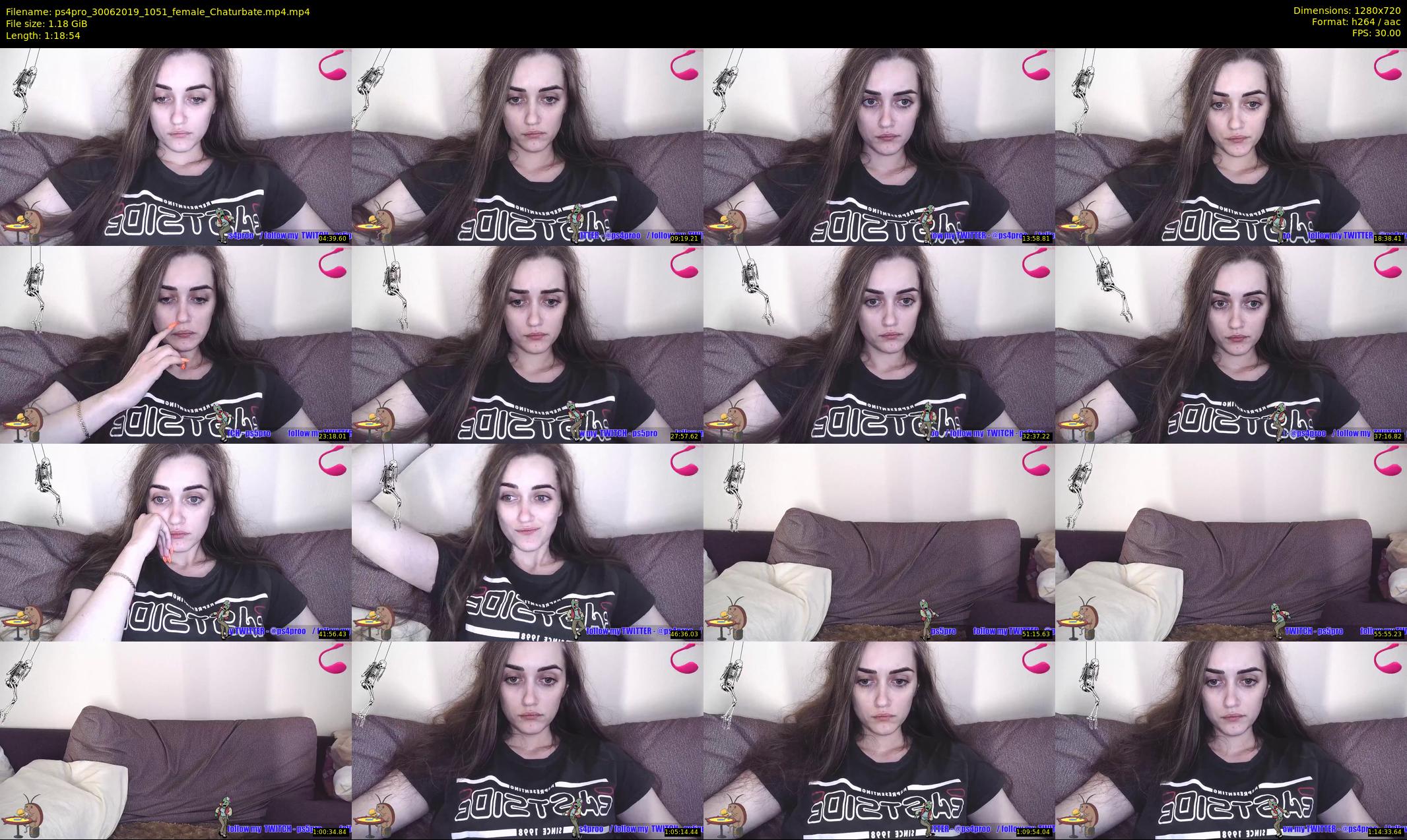 ps4pro — 79 minute Chaturbate female cam show recording, 720p, Jun 30, 2019