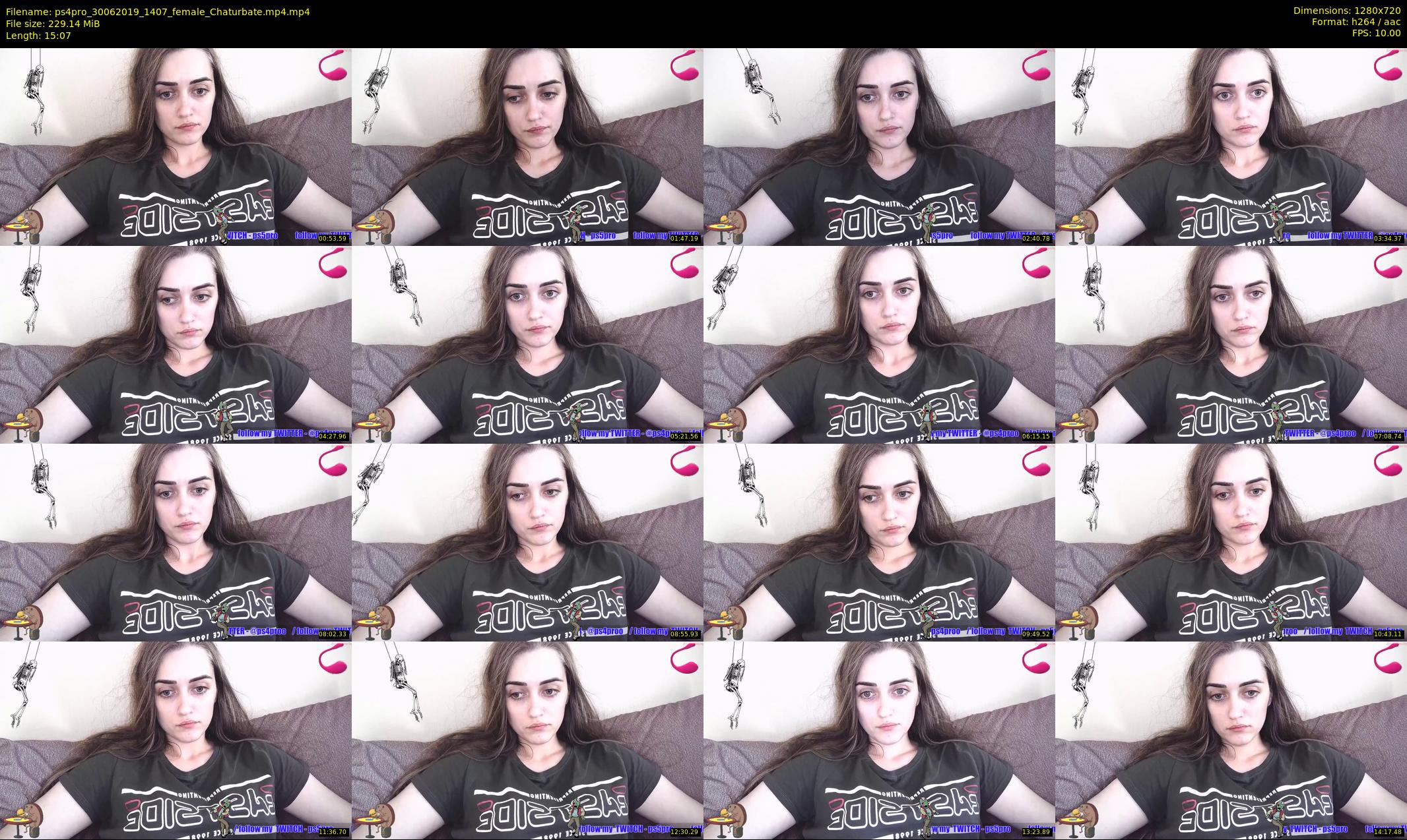 ps4pro — 16 minute Chaturbate female cam show recording, 720p, Jun 30, 2019