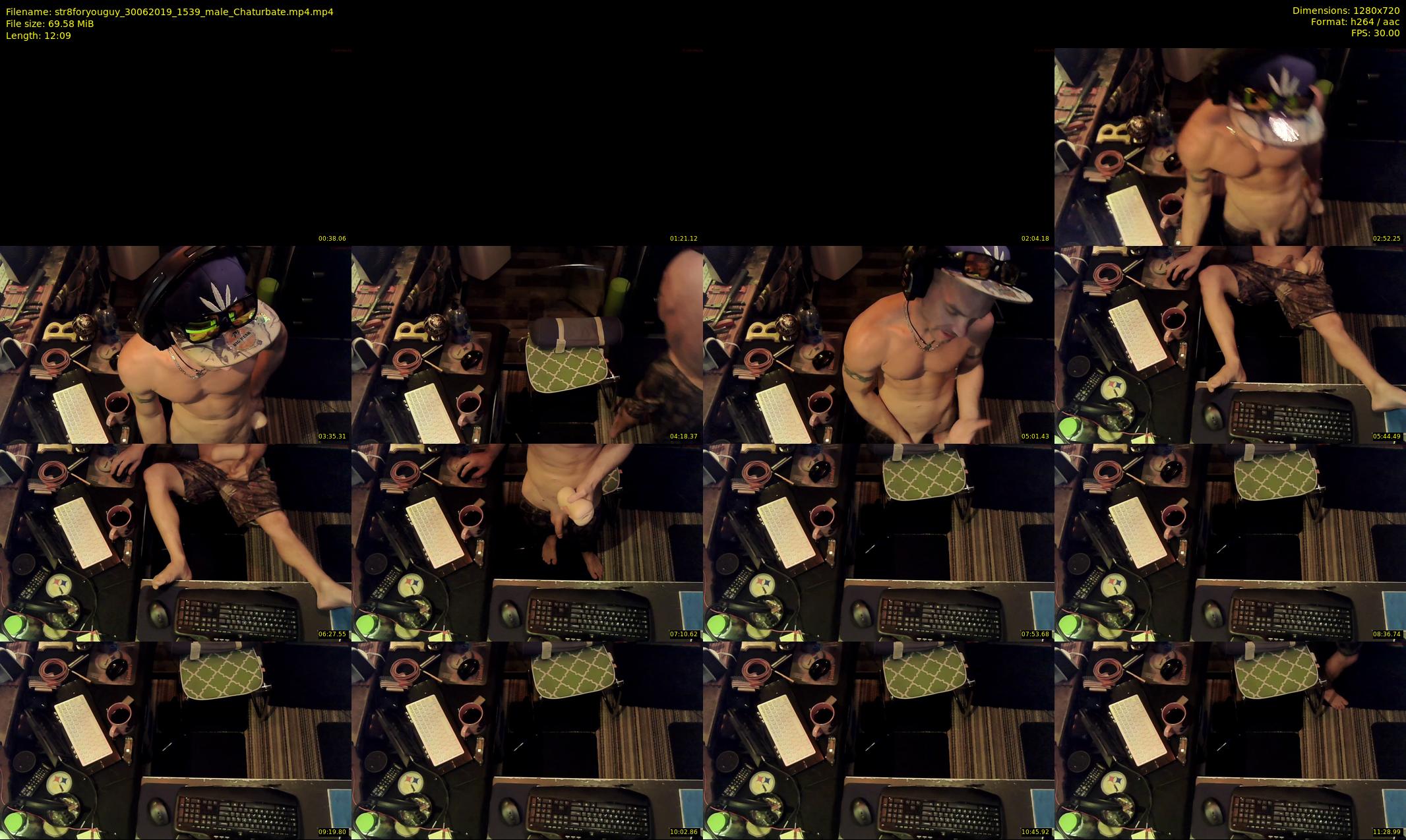 str8foryouguy — 13 minute Chaturbate male cam show recording, 720p, Jun 30, 2019