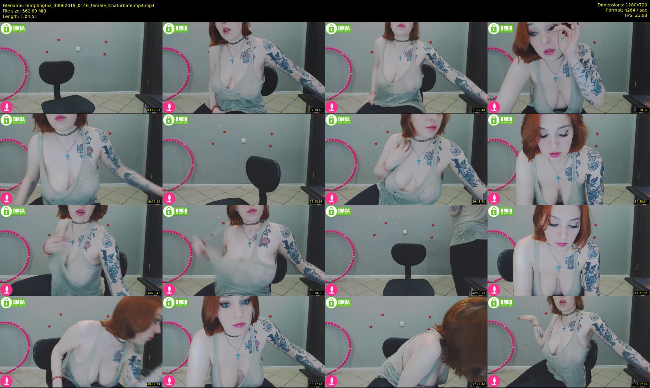 temptingfox — 65 minute Chaturbate female cam show recording, 720p, Jun 30, 2019