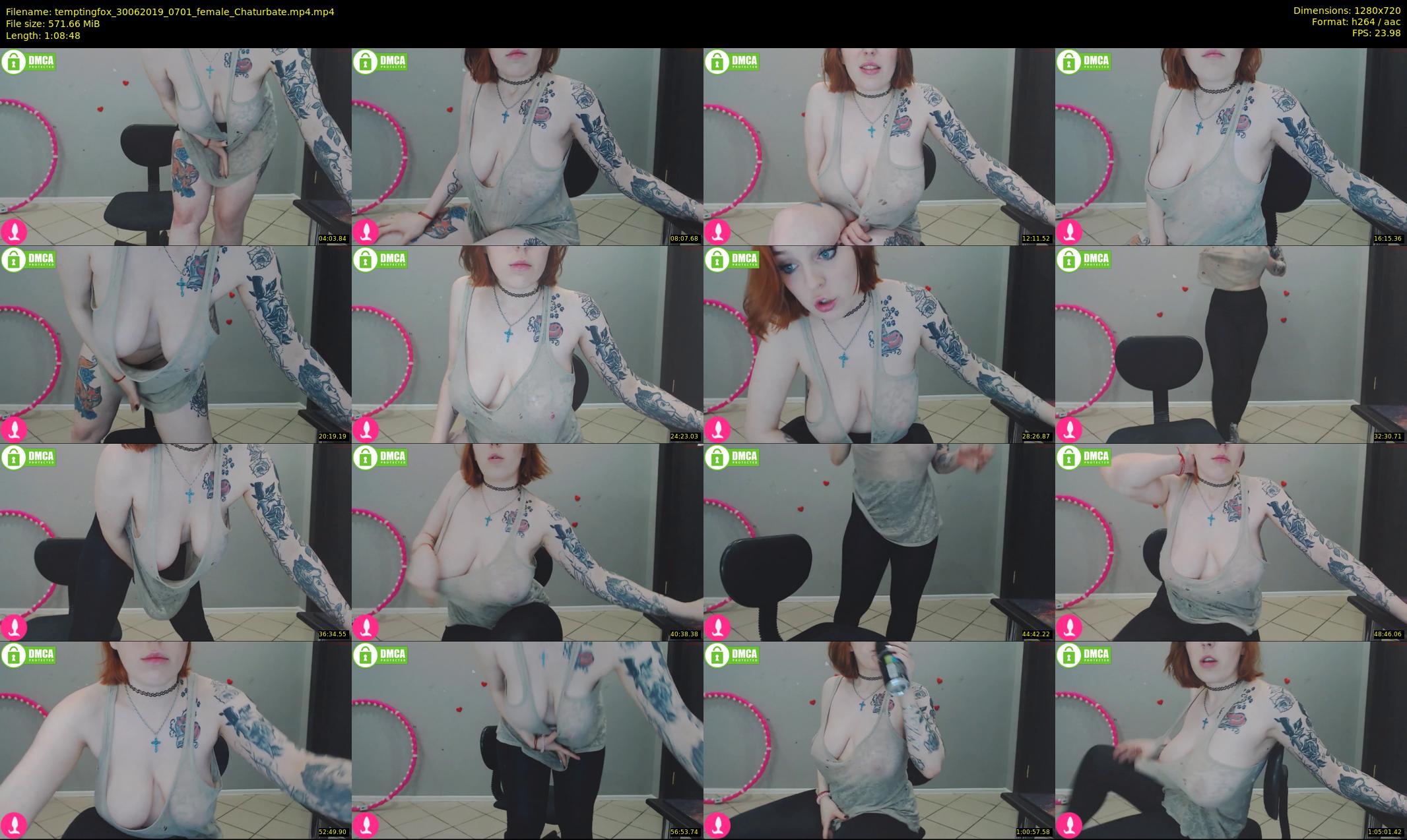 temptingfox — 69 minute Chaturbate female cam show recording, 720p, Jun 30, 2019
