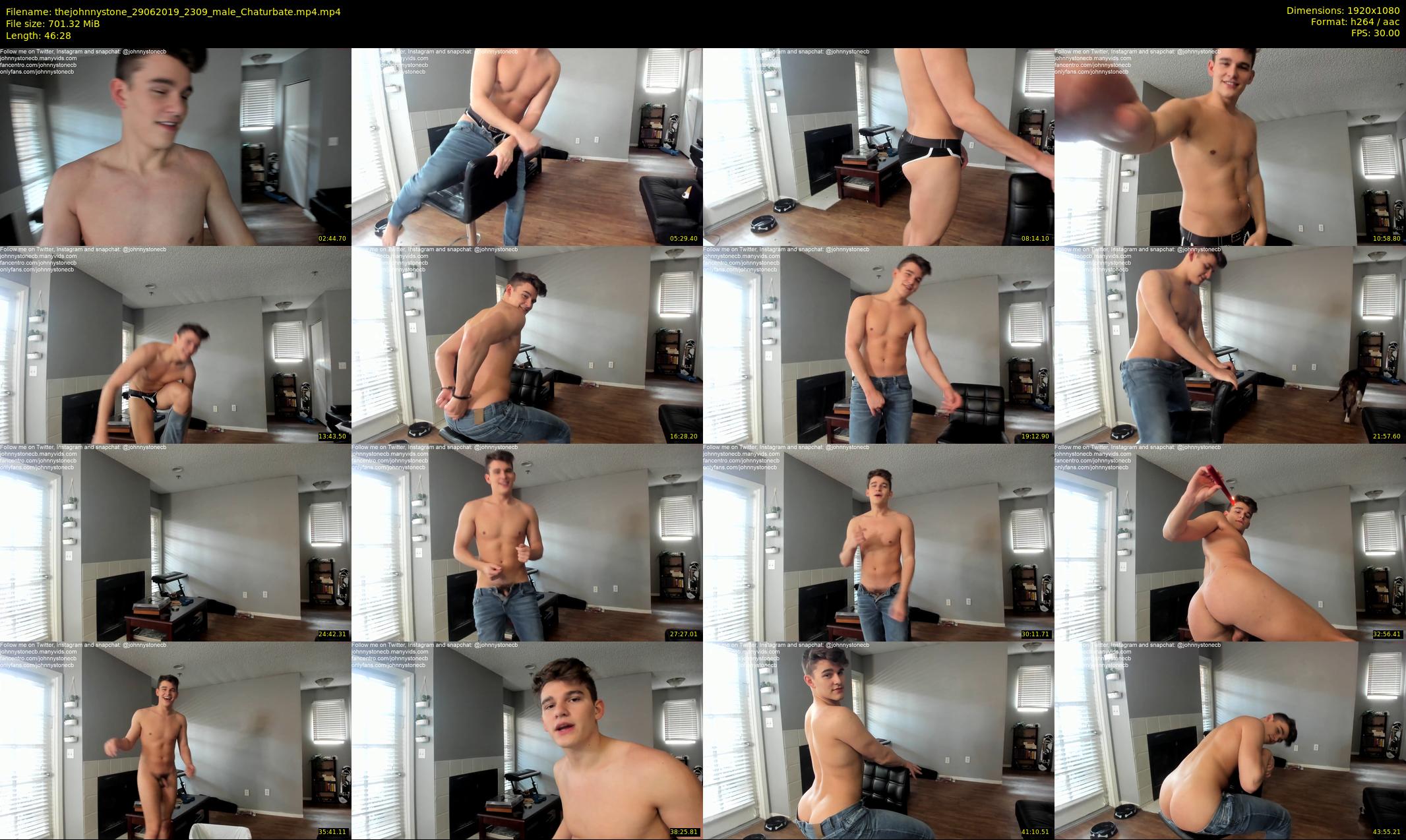 thejohnnystone — 47 minute Chaturbate male cam show recording, 1080p, Jun 29, 2019
