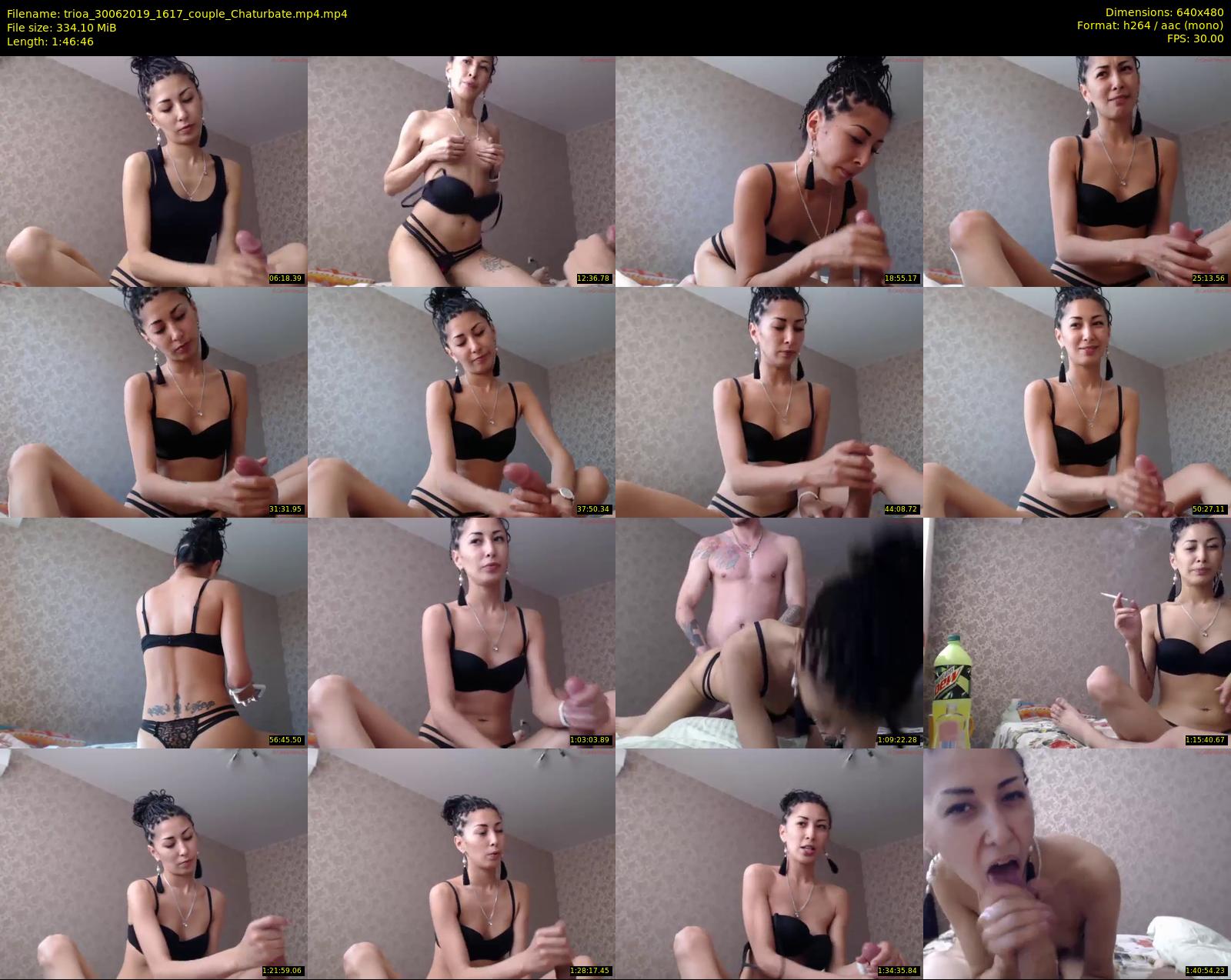 trioa — 107 minute Chaturbate couple cam show recording, 480p, Jun 30, 2019