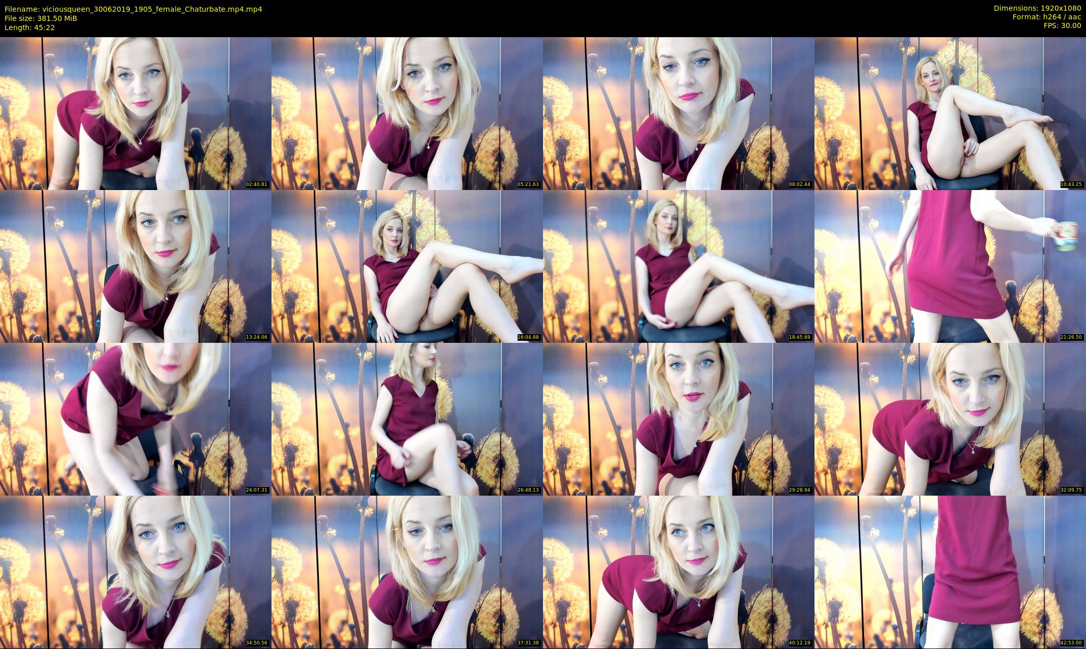viciousqueen — 46 minute Chaturbate female cam show recording, 1080p, Jun 30, 2019