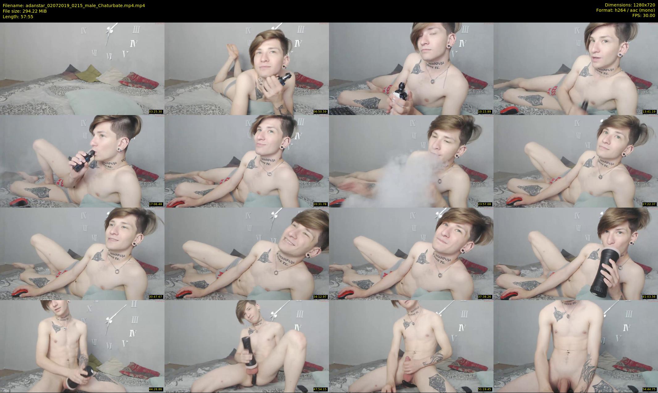 adanstar — 58 minute Chaturbate male cam show recording, 720p, Jul 2, 2019