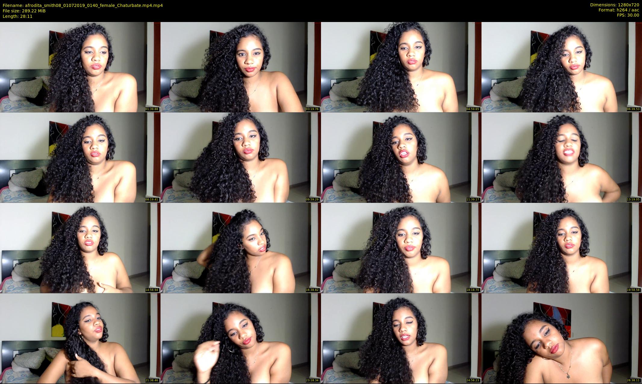 afrodita_smith08 — 29 minute Chaturbate female cam show recording, 720p, Jul 1, 2019