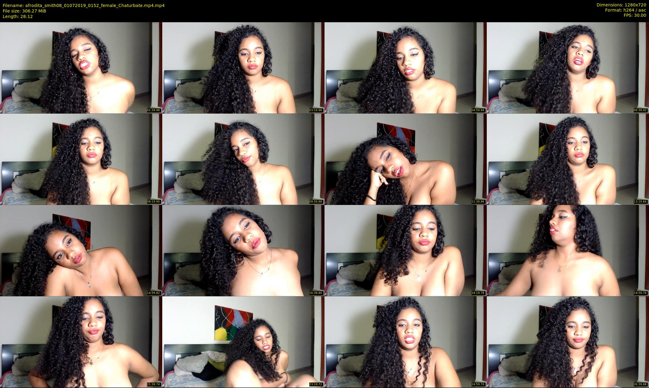 afrodita_smith08 — 29 minute Chaturbate female cam show recording, 720p, Jul 1, 2019