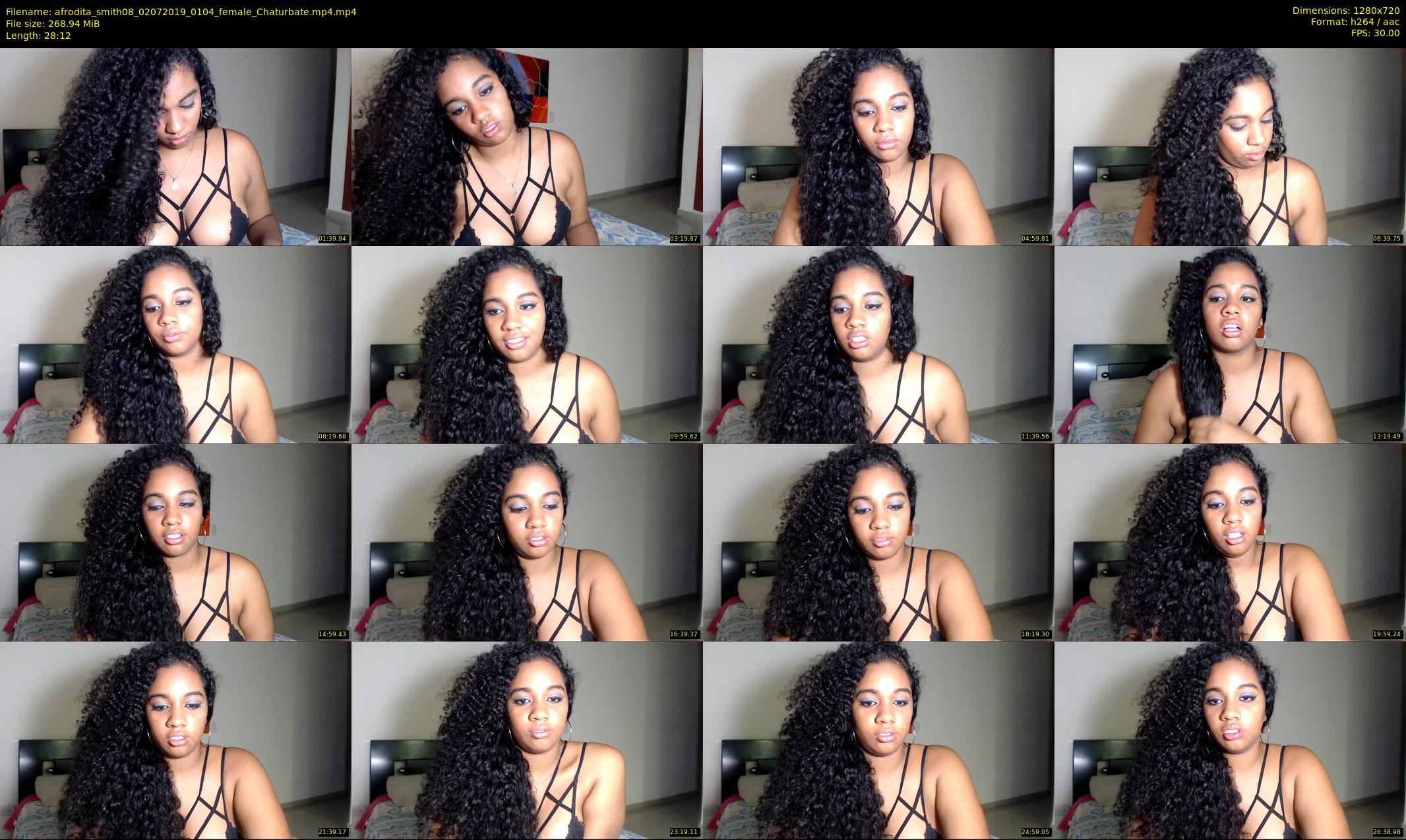 afrodita_smith08 — 29 minute Chaturbate female cam show recording, 720p, Jul 2, 2019