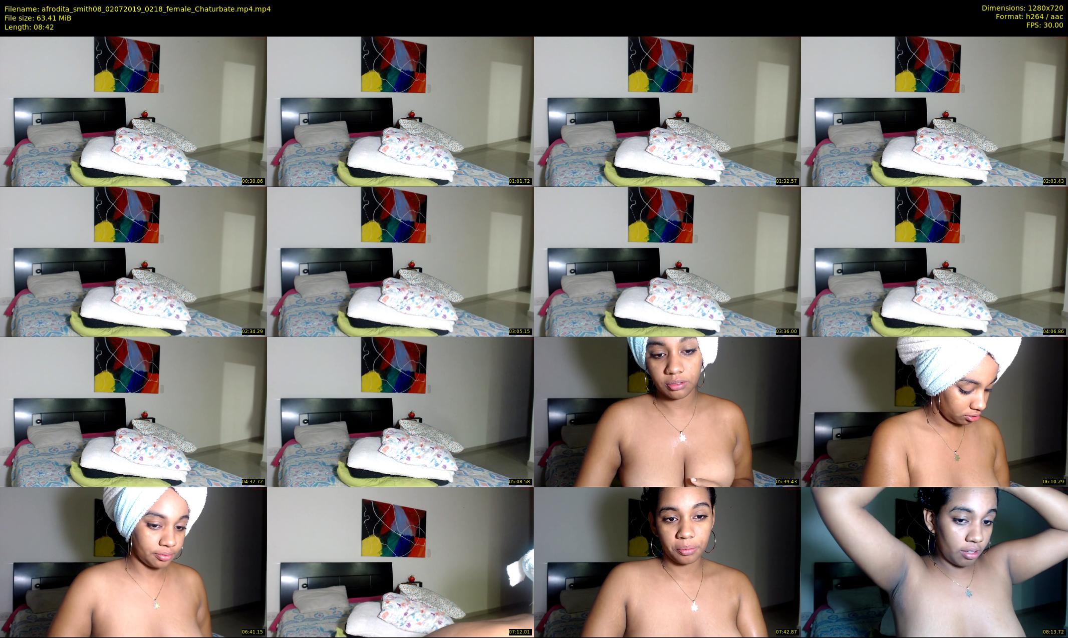 afrodita_smith08 — 9 minute Chaturbate female cam show recording, 720p, Jul 2, 2019