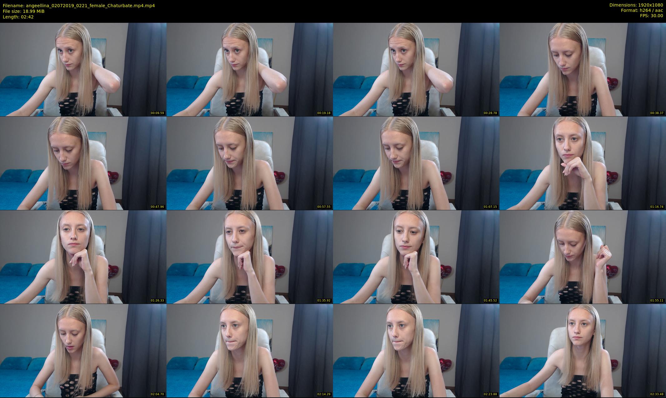 angeellina — 3 minute Chaturbate female cam show recording, 1080p, Jul 2, 2019