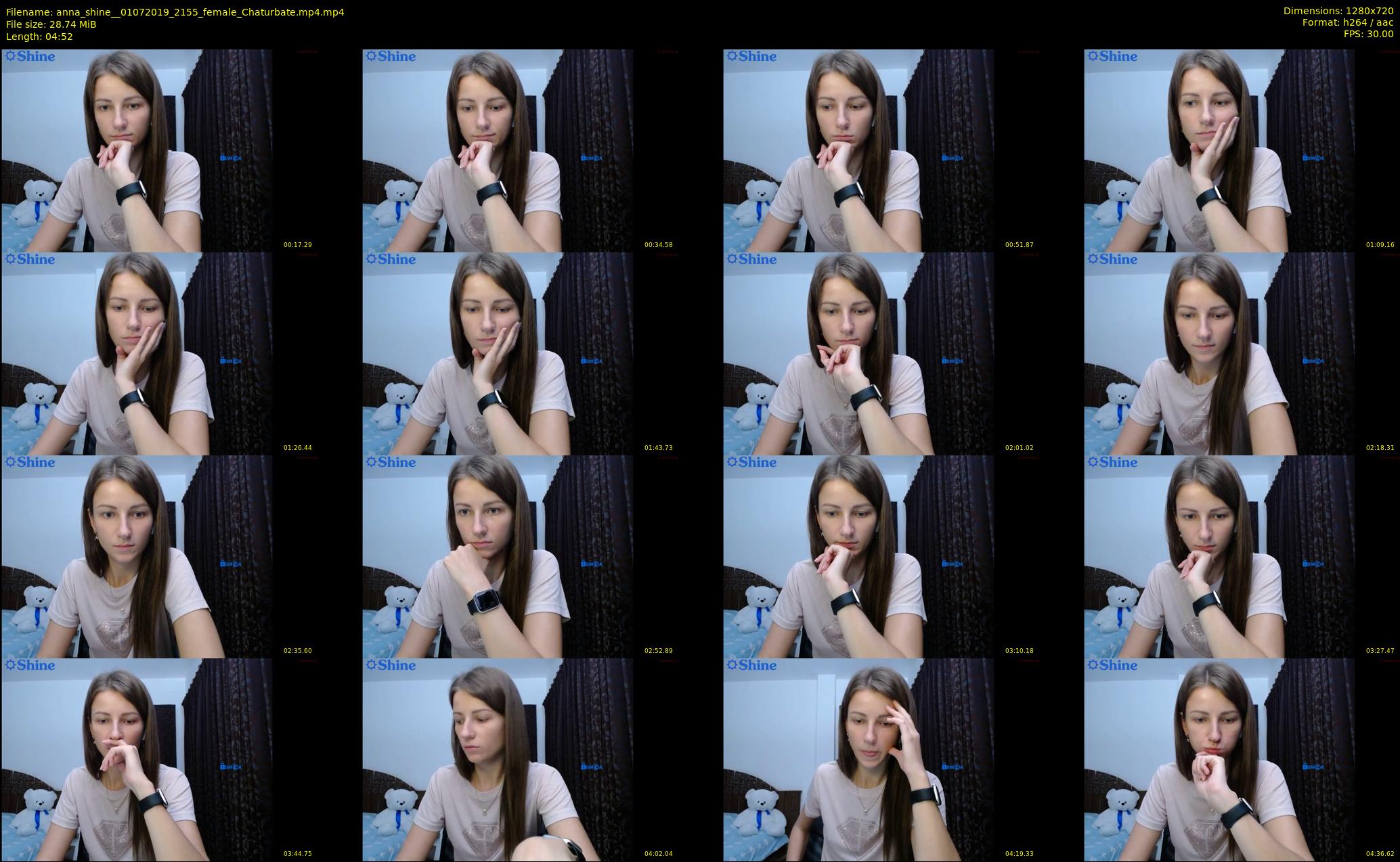 anna_shine_ — 5 minute Chaturbate female cam show recording, 720p, Jul 1, 2019