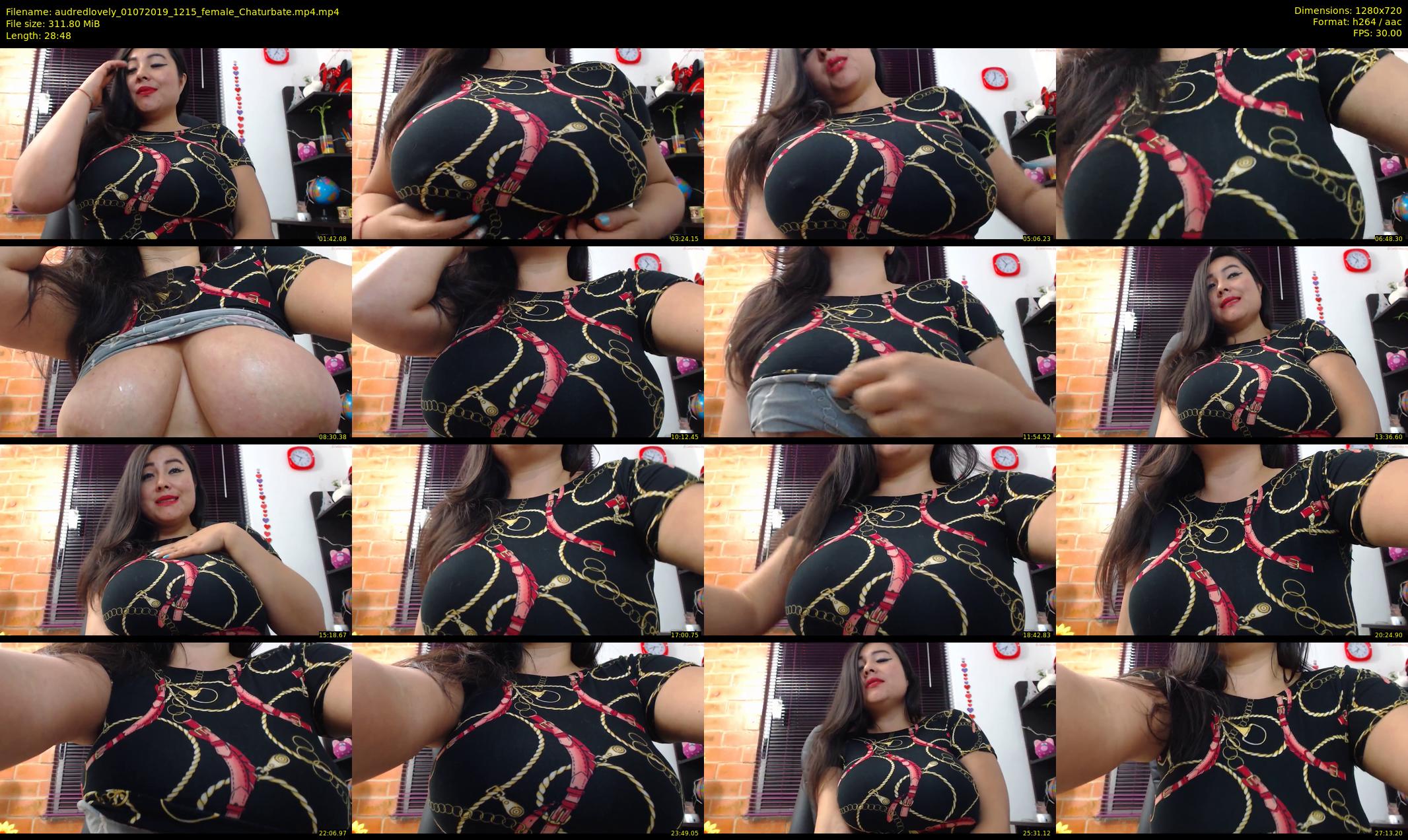 audredlovely — 29 minute Chaturbate female cam show recording, 720p, Jul 1, 2019