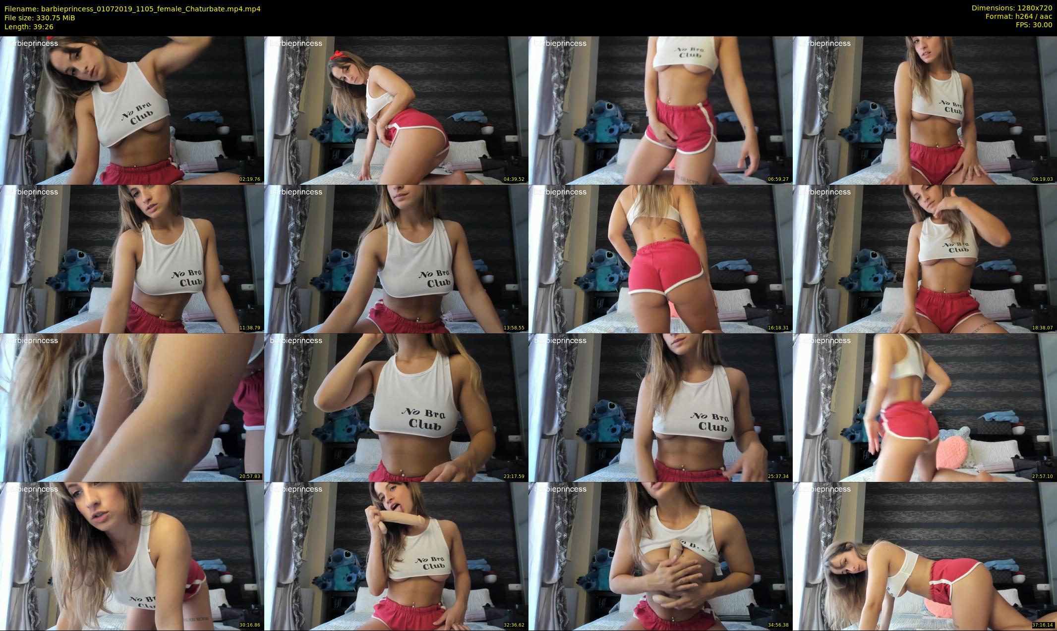 barbieprincess — 40 minute Chaturbate female cam show recording, 720p, Jul 1, 2019