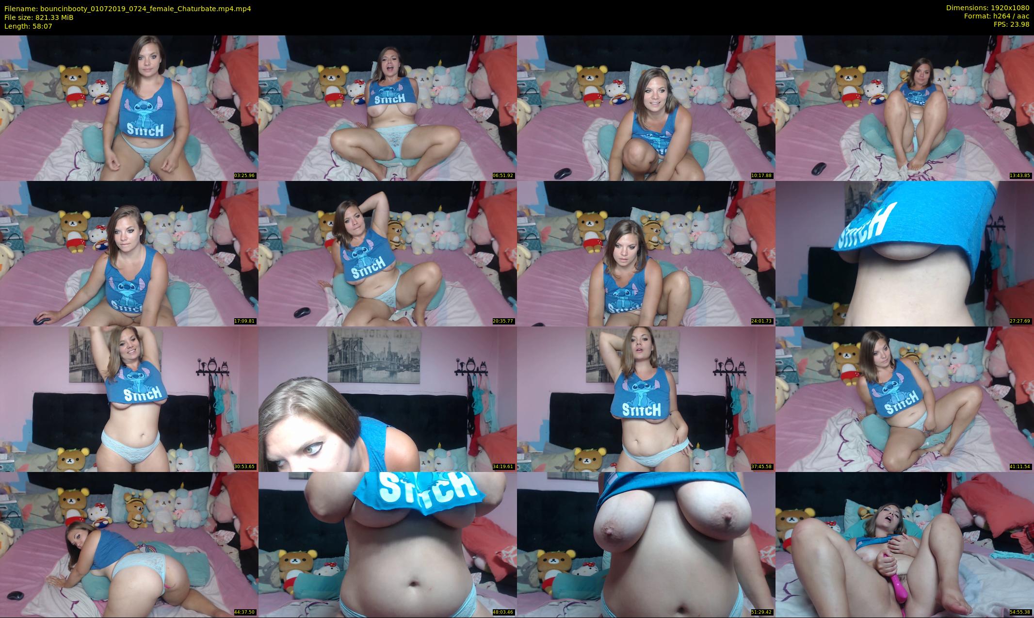 bouncinbooty — 59 minute Chaturbate female cam show recording, 1080p, Jul 1, 2019