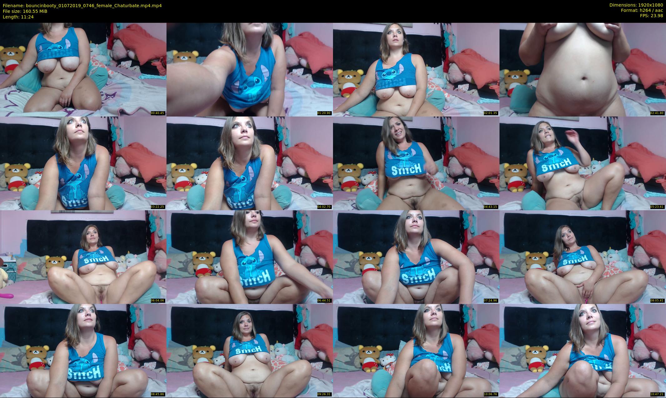 bouncinbooty — 12 minute Chaturbate female cam show recording, 1080p, Jul 1, 2019