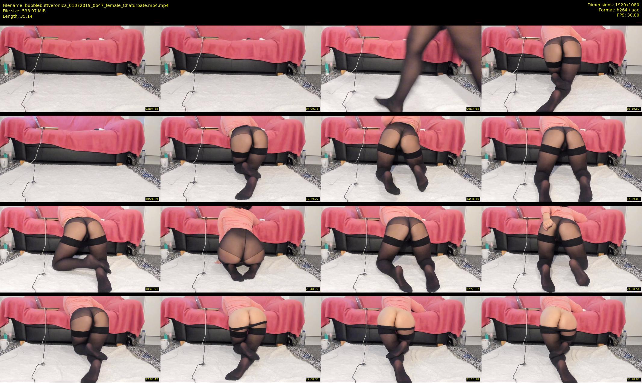 bubblebuttveronica — 36 minute Chaturbate female cam show recording, 1080p, Jul 1, 2019