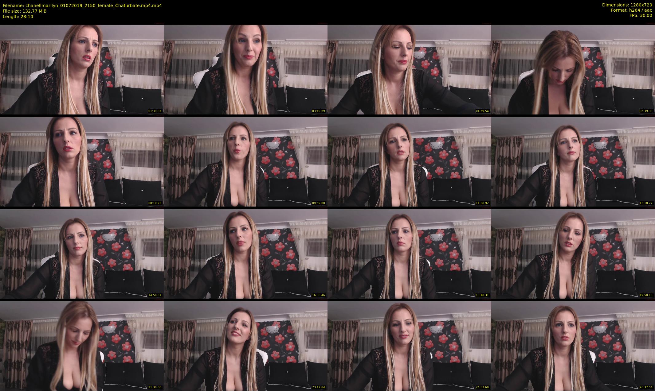 chanellmarilyn — 29 minute Chaturbate female cam show recording, 720p, Jul 1, 2019