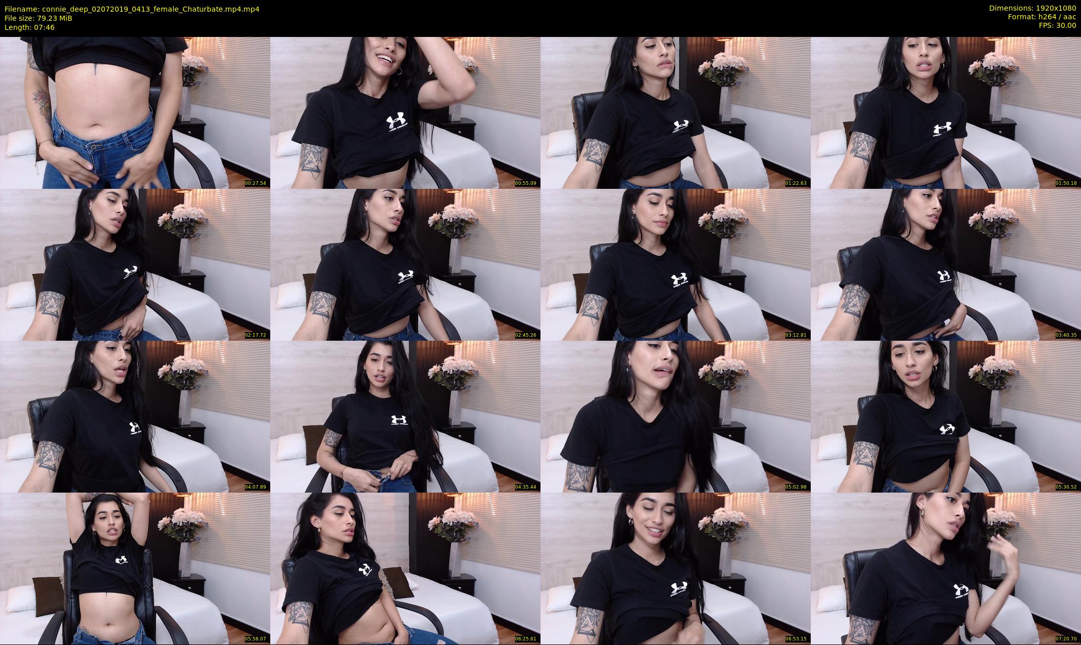 connie_deep — 8 minute Chaturbate female cam show recording, 1080p, Jul 2, 2019