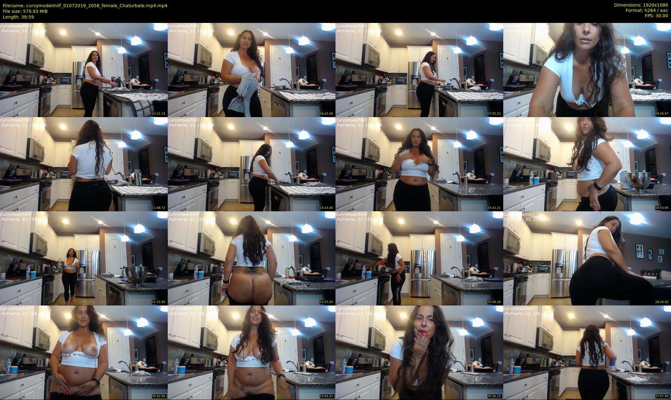 curvymodelmilf — 40 minute Chaturbate female cam show recording, 1080p, Jul 1, 2019