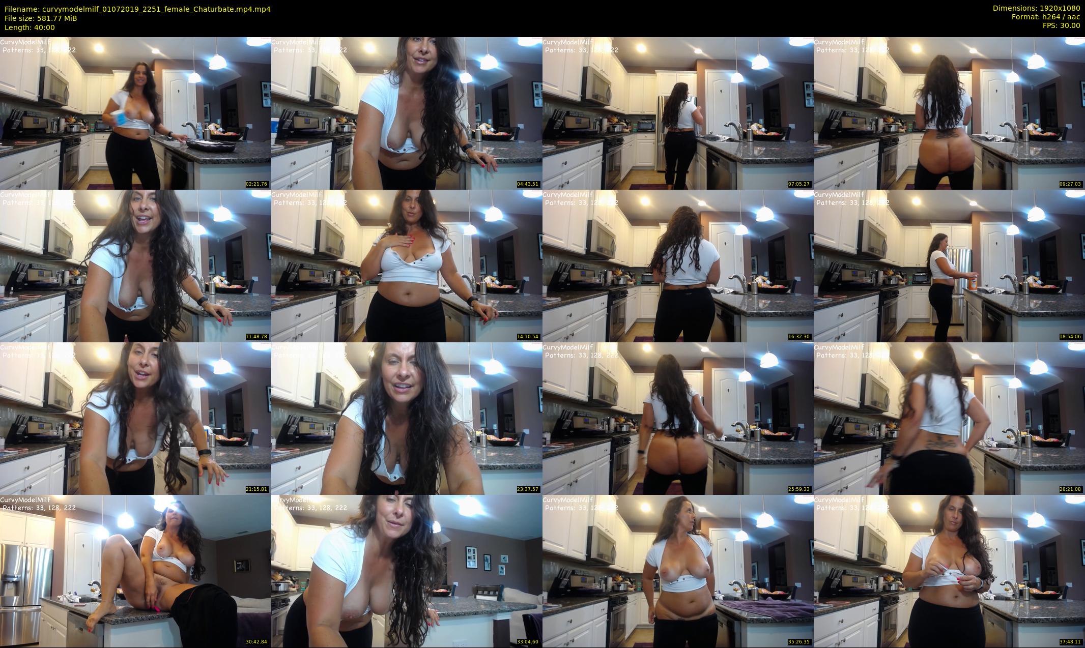 curvymodelmilf — 40 minute Chaturbate female cam show recording, 1080p, Jul 1, 2019
