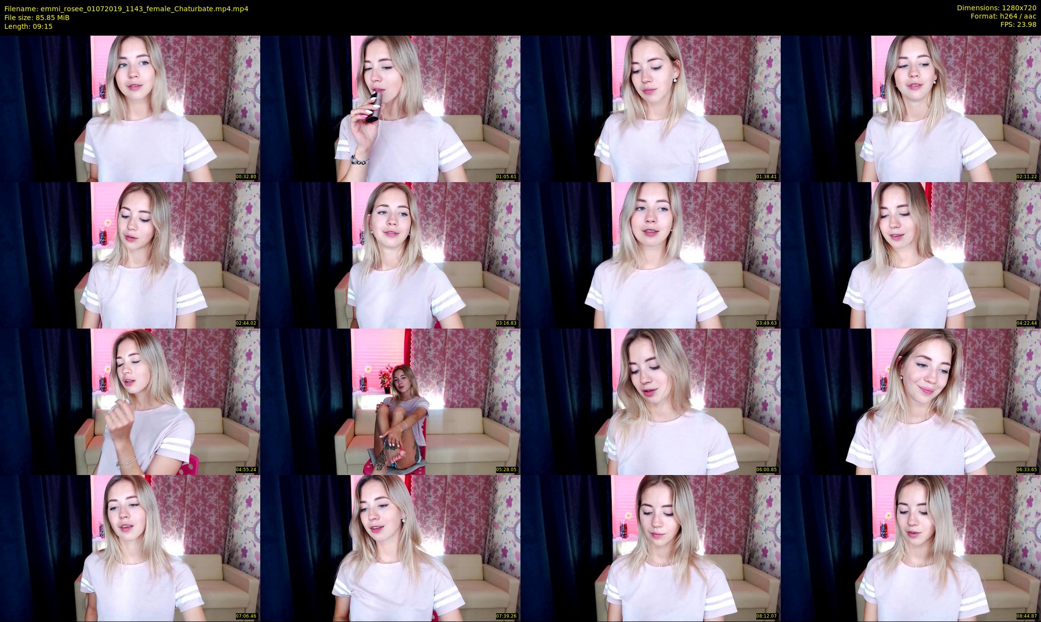 emmi_rosee — 10 minute Chaturbate female cam show recording, 720p, Jul 1, 2019