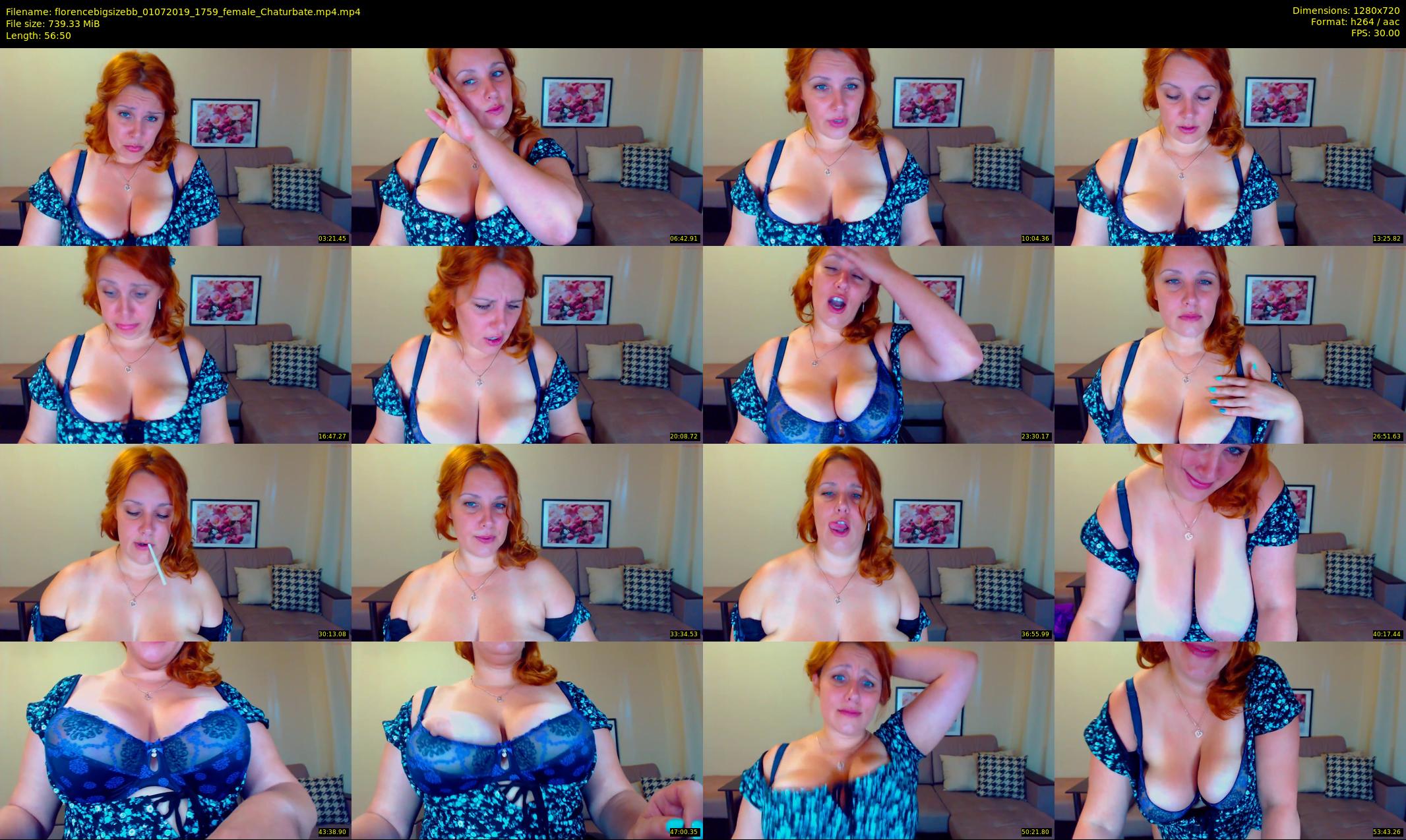 florencebigsizebb — 57 minute Chaturbate female cam show recording, 720p, Jul 1, 2019
