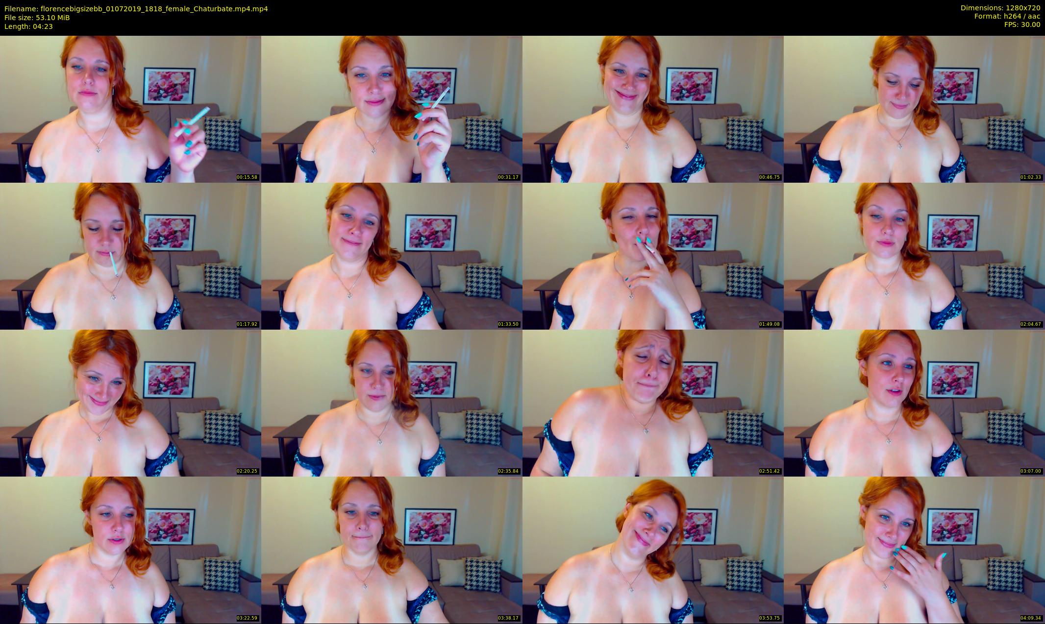 florencebigsizebb — 5 minute Chaturbate female cam show recording, 720p, Jul 1, 2019