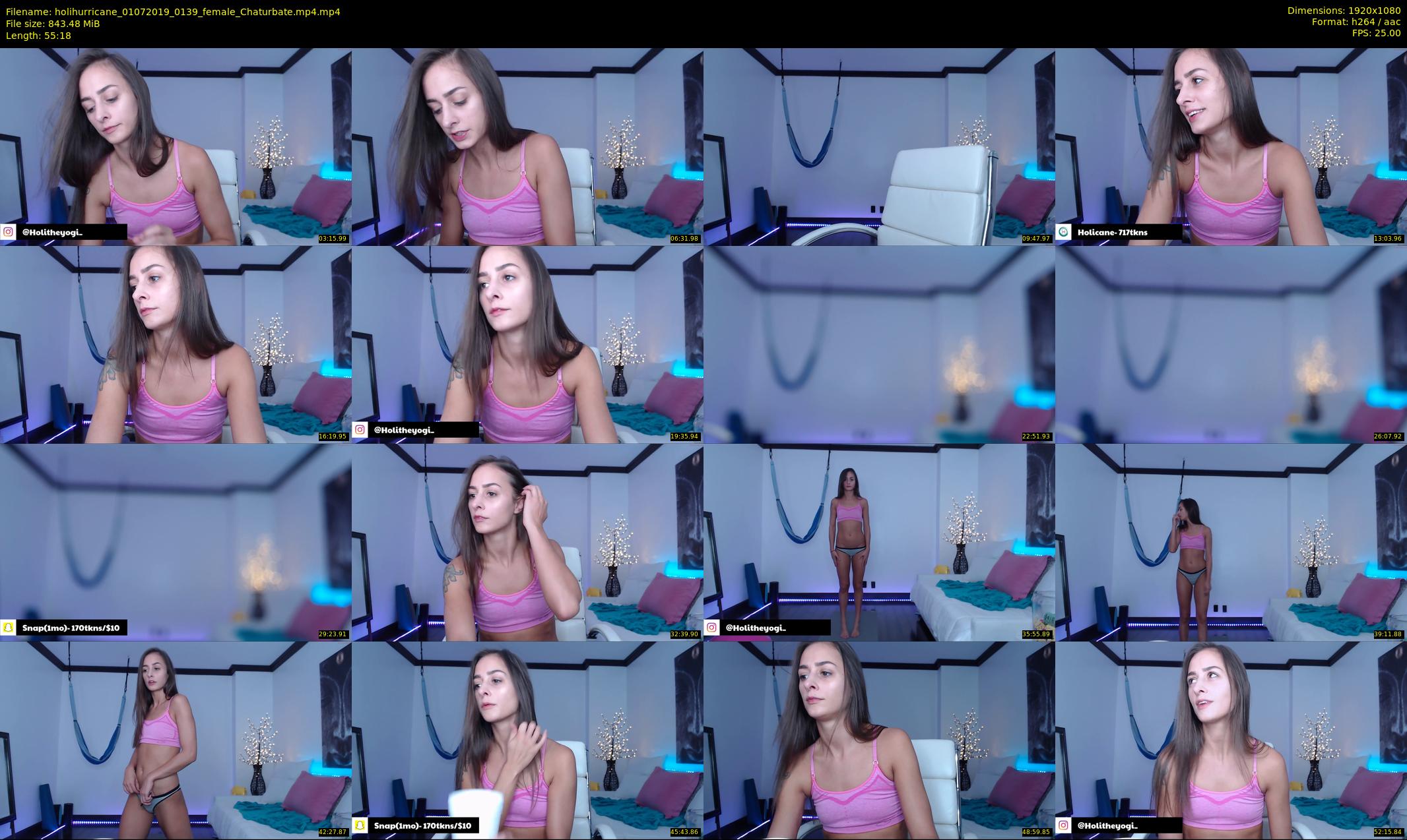 holihurricane — 56 minute Chaturbate female cam show recording, 1080p, Jul 1, 2019