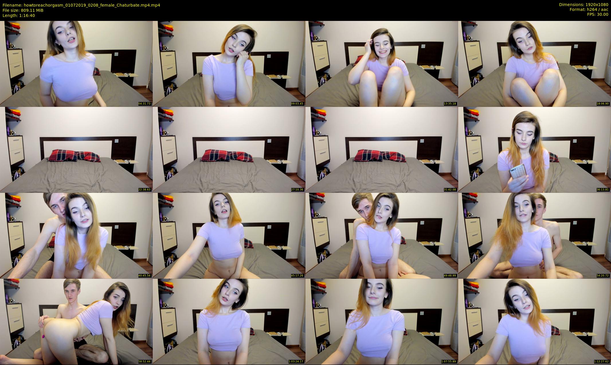 howtoreachorgasm — 77 minute Chaturbate couple cam show recording, 1080p, Jul 1, 2019