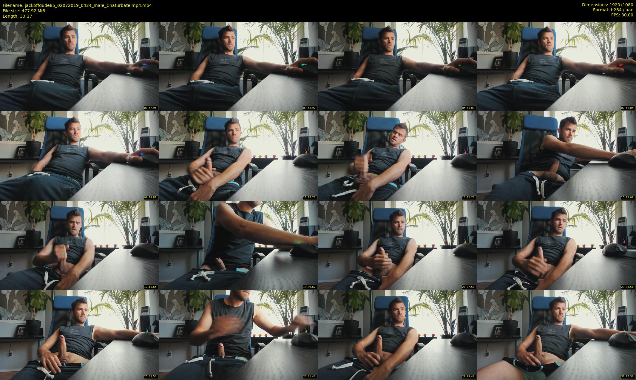 jackoffdude85 — 34 minute Chaturbate male cam show recording, 1080p, Jul 2, 2019
