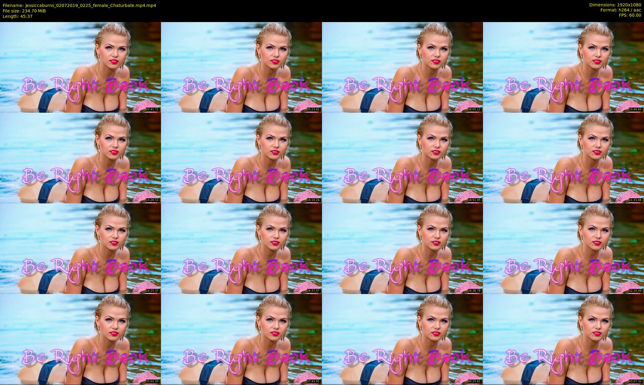 jessiccaburns — 46 minute Chaturbate female cam show recording, 1080p, Jul 2, 2019