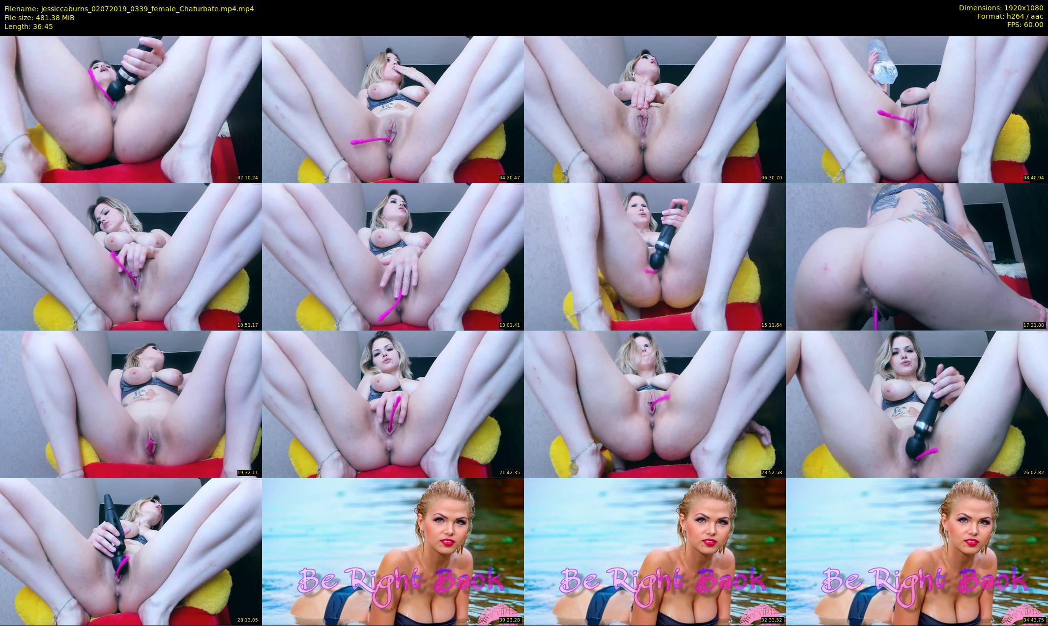 jessiccaburns — 37 minute Chaturbate female cam show recording, 1080p, Jul 2, 2019