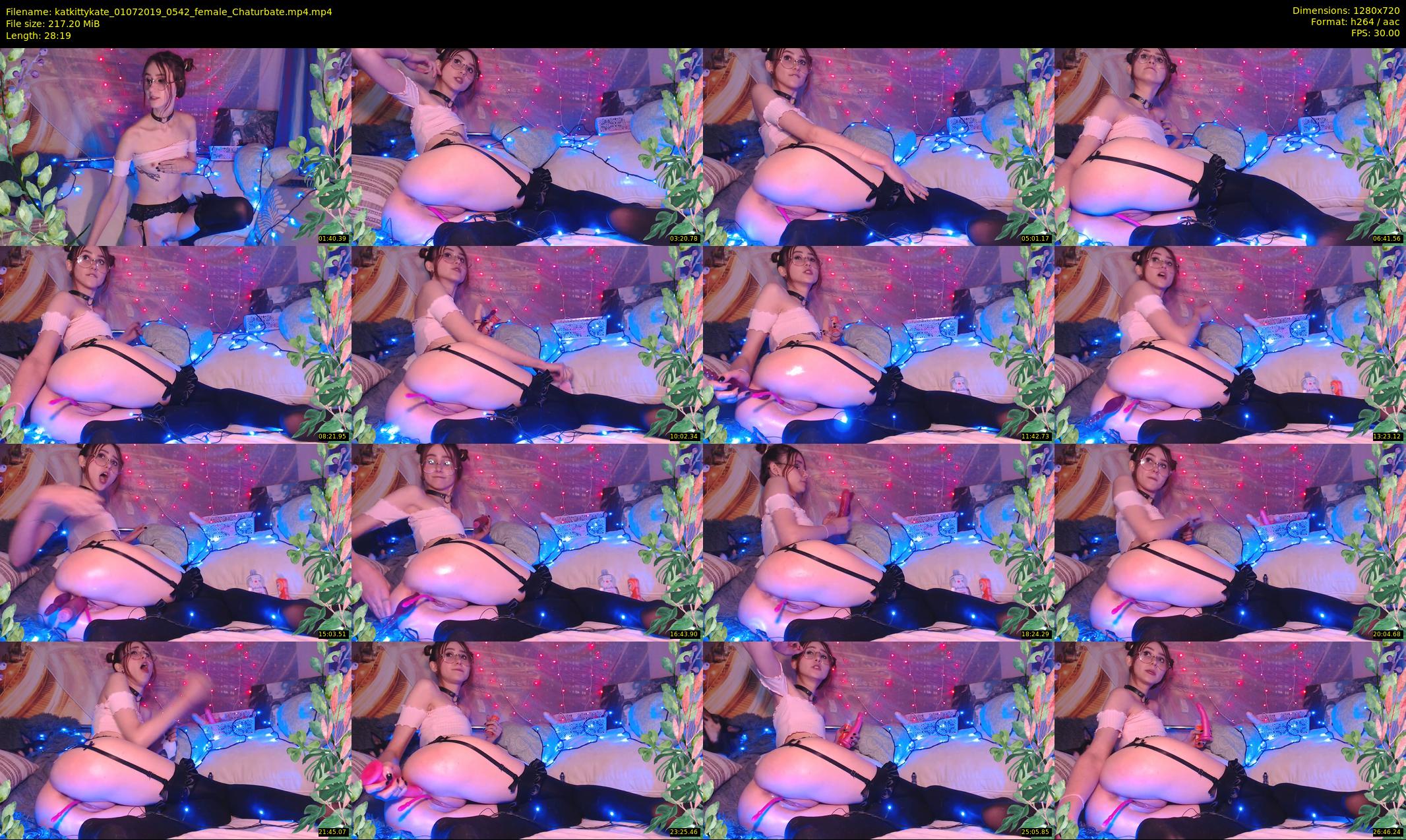 katkittykate — 29 minute Chaturbate female cam show recording, 720p, Jul 1, 2019