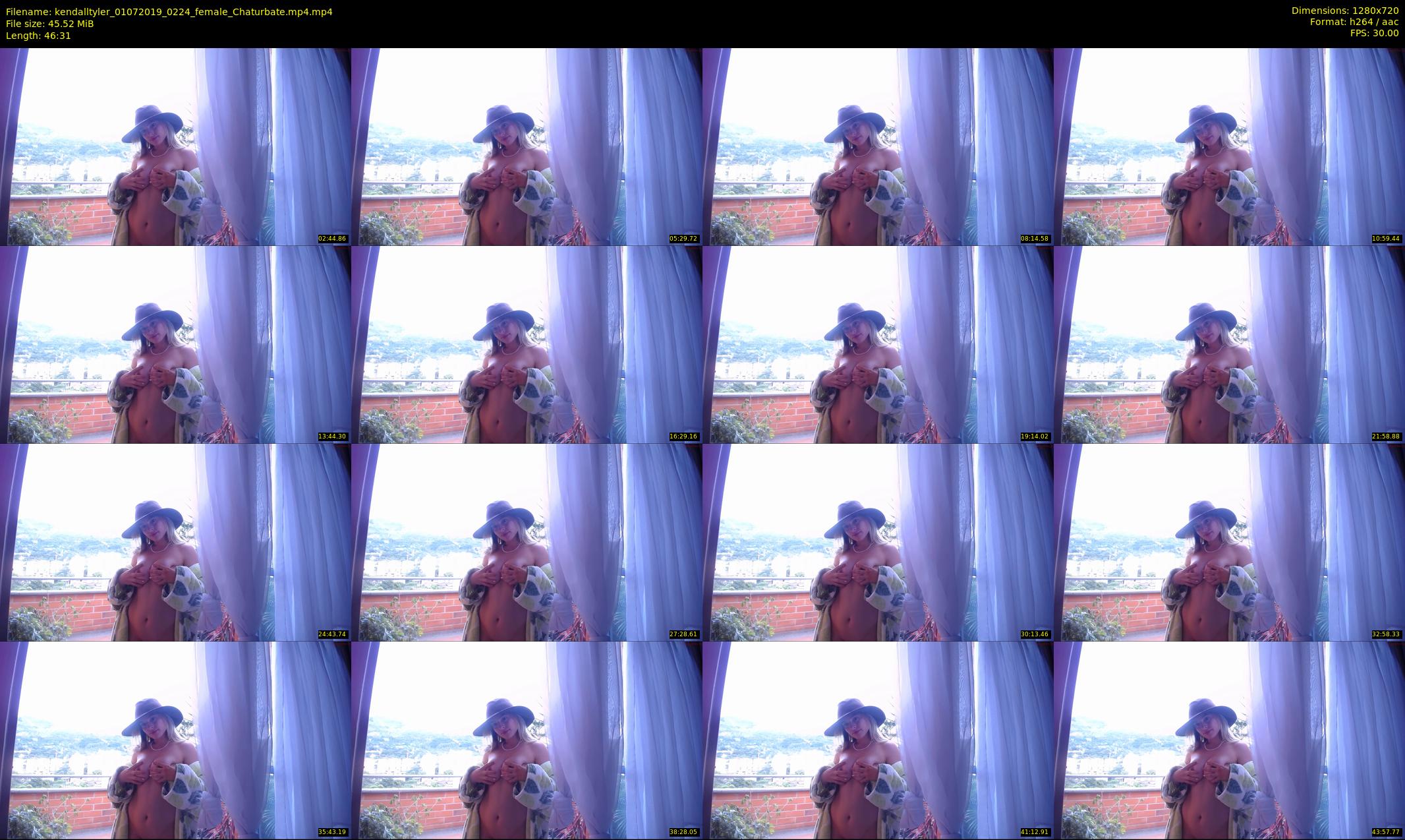kendalltyler — 47 minute Chaturbate female cam show recording, 720p, Jul 1, 2019