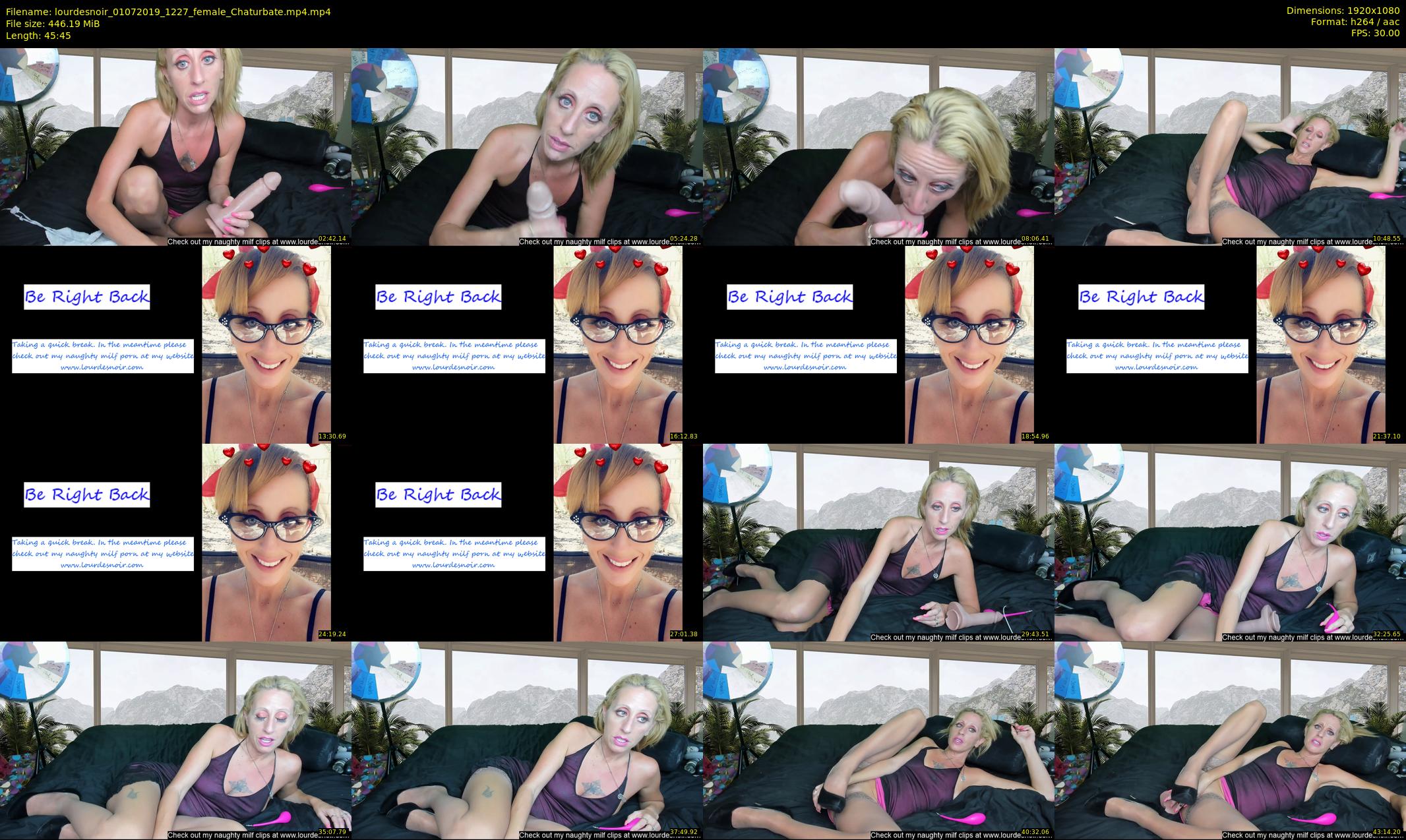 lourdesnoir — 46 minute Chaturbate female cam show recording, 1080p, Jul 1, 2019