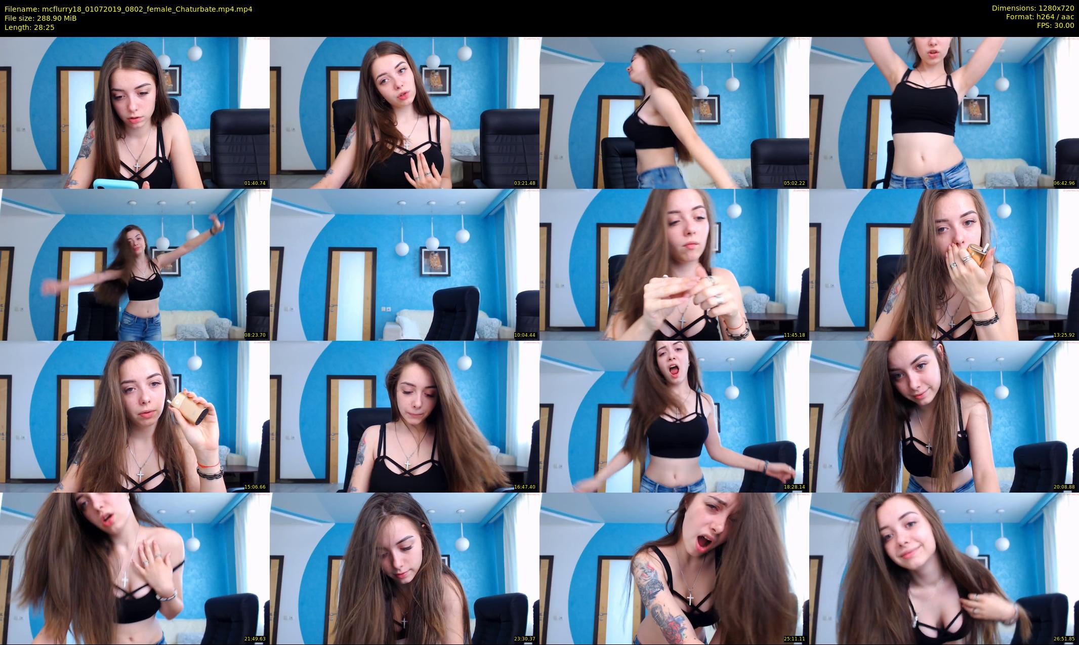 mcflurry18 — 29 minute Chaturbate female cam show recording, 720p, Jul 1, 2019